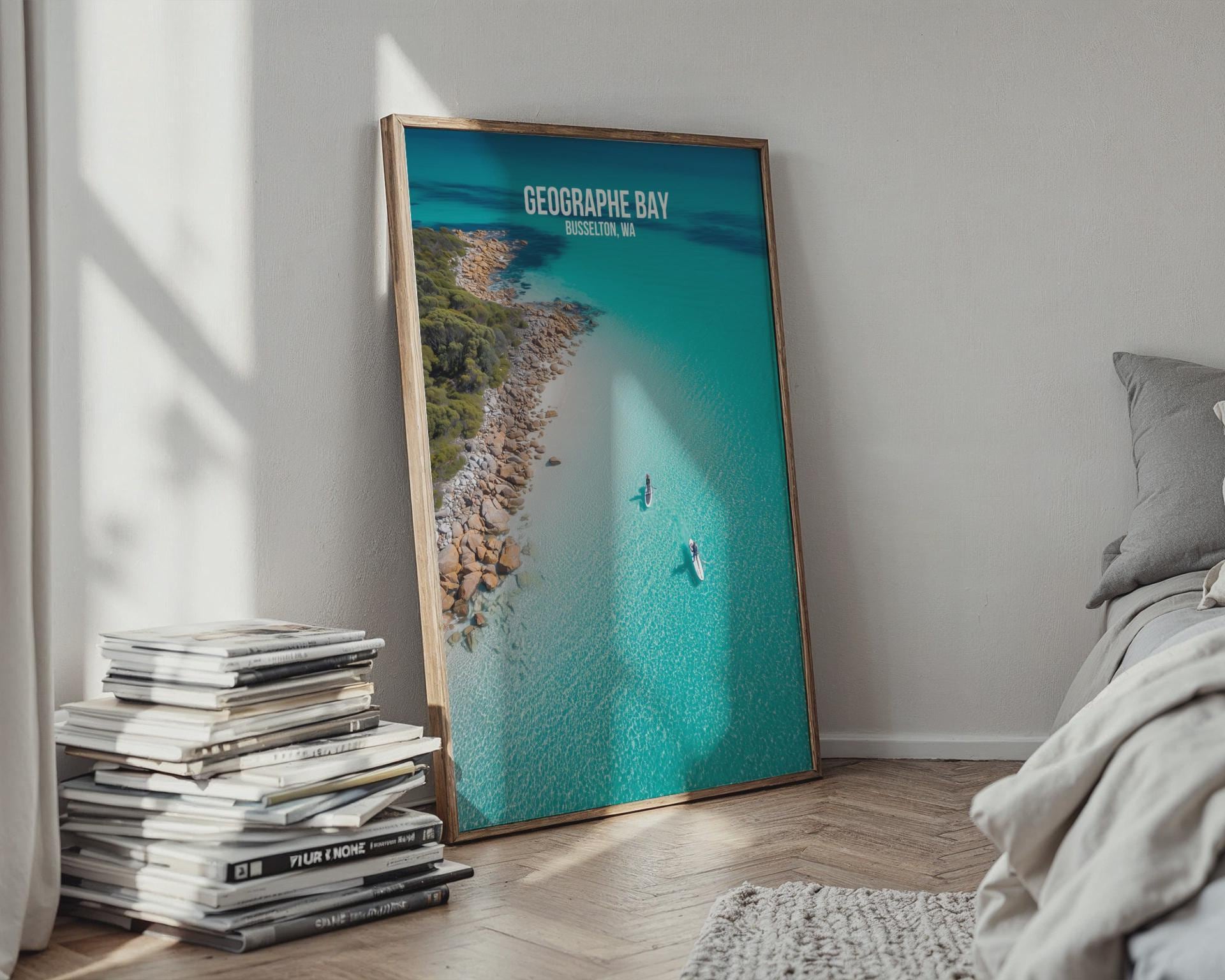 Geographe Bay Busselton WA Print Art Poster Wall Art - Travel Wall Art