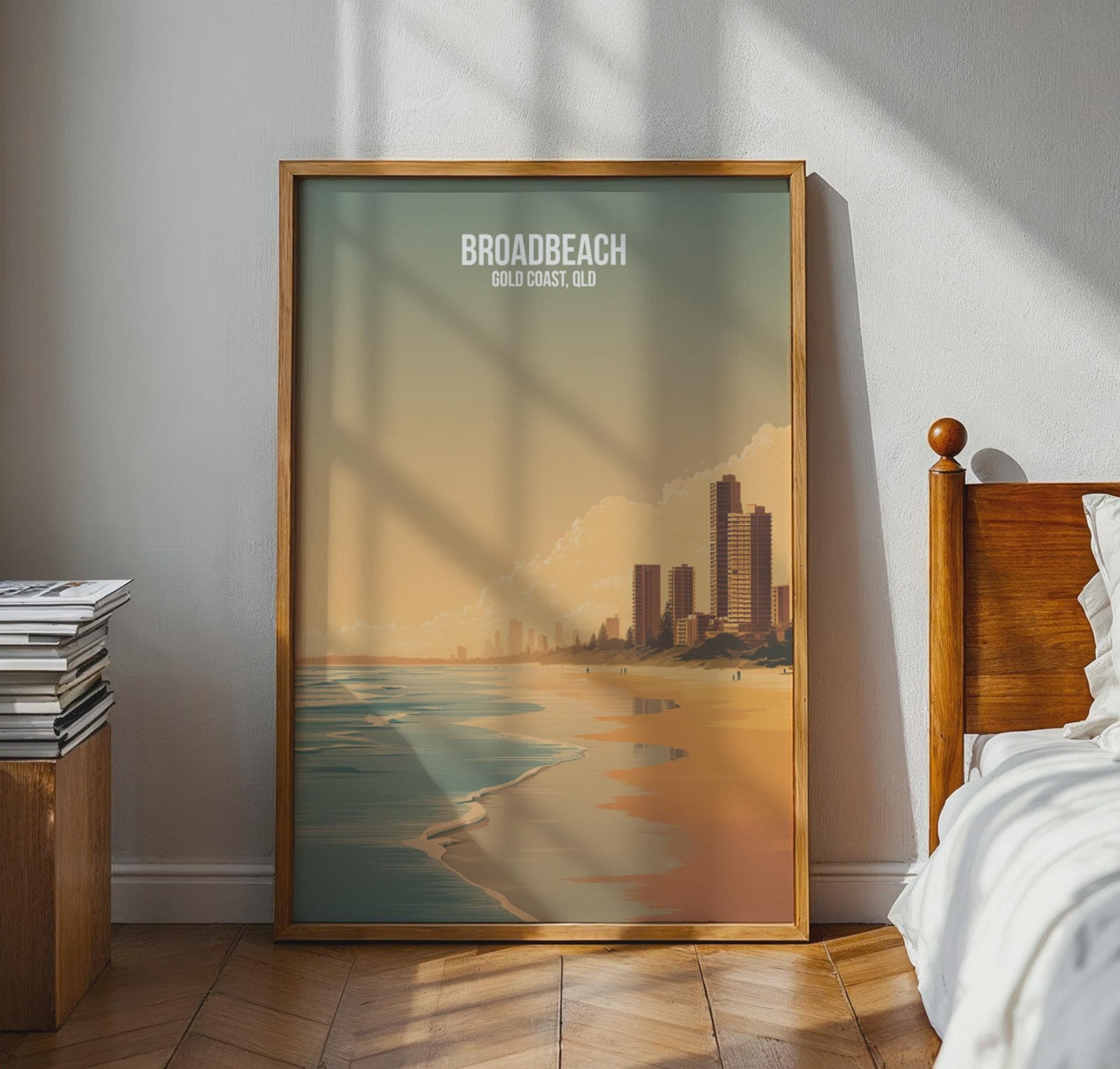 Broadbeach Coastal Print Wall Art - Travel Wall Art