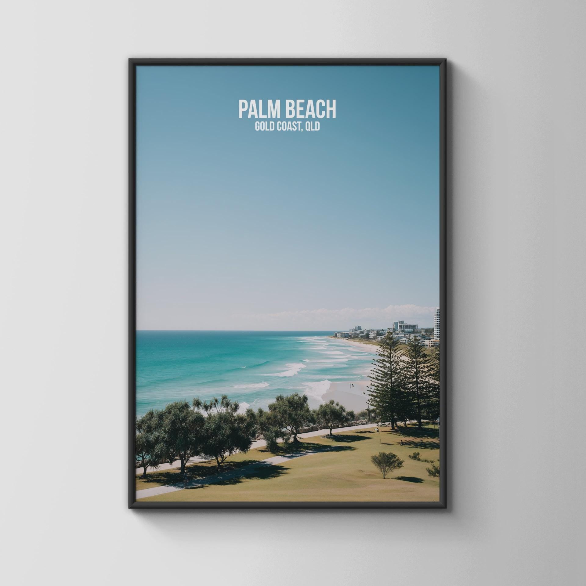 Palm Beach Wall Art Gold Coast QLD Print Coastal Landscape - Travel Wall Art
