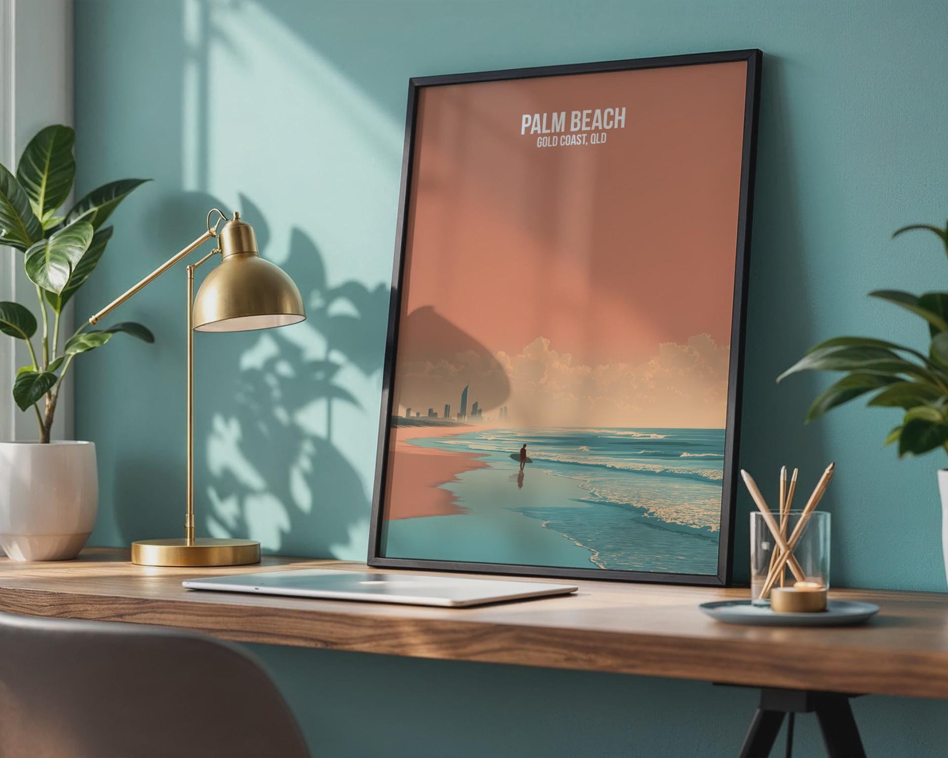 Palm Beach Gold Coast Poster Art Print - Travel Wall Art