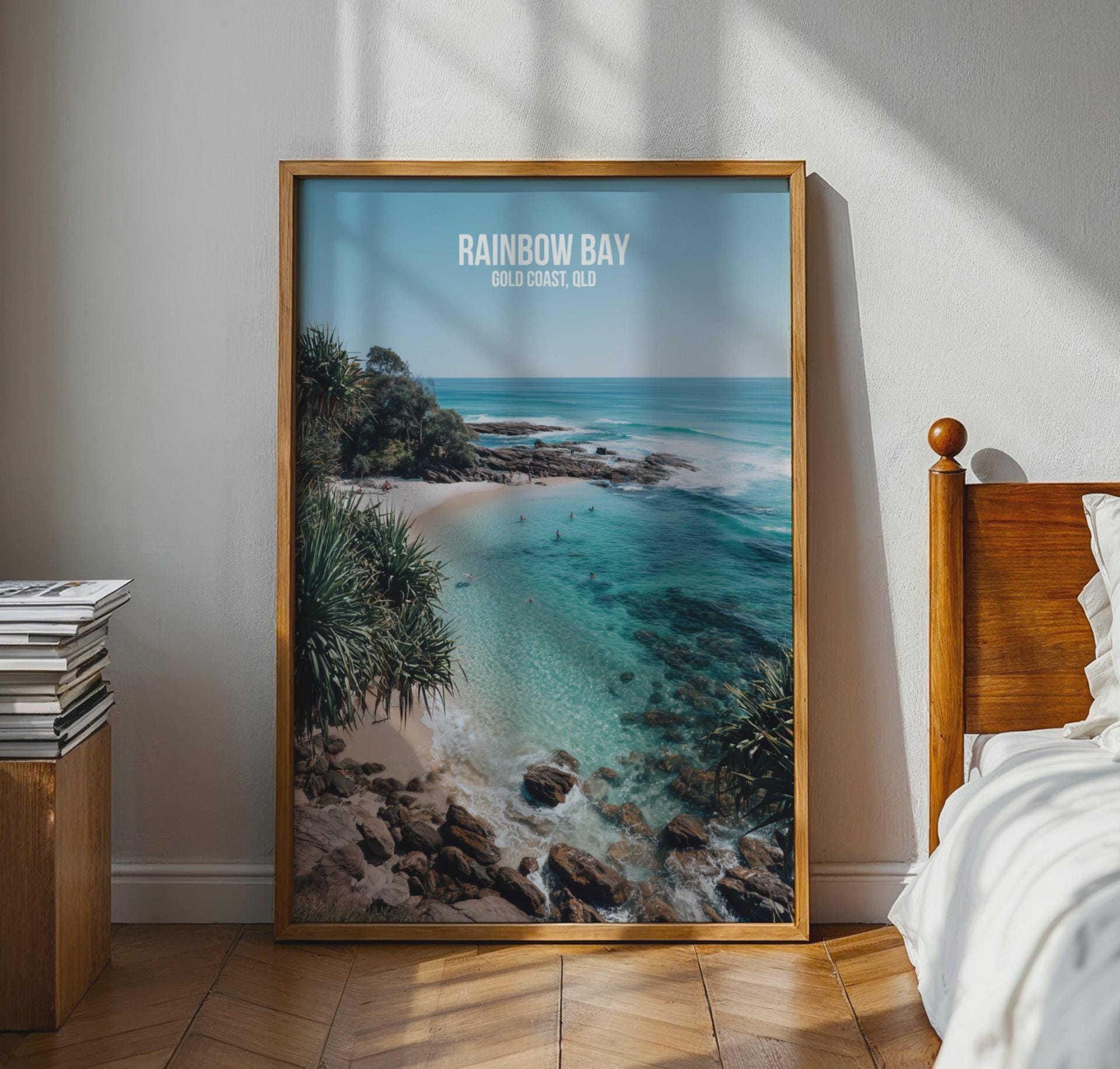 Rainbow Bay Gold Coast Print Wall Art - Travel Wall Art