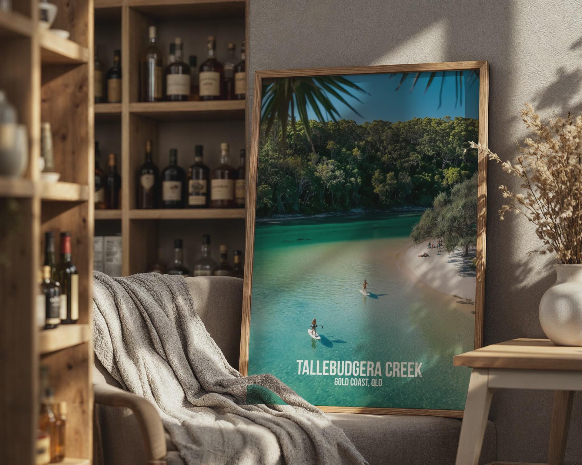 Tallebudgera Creek Wall Art Print Coastal Scene - Travel Wall Art