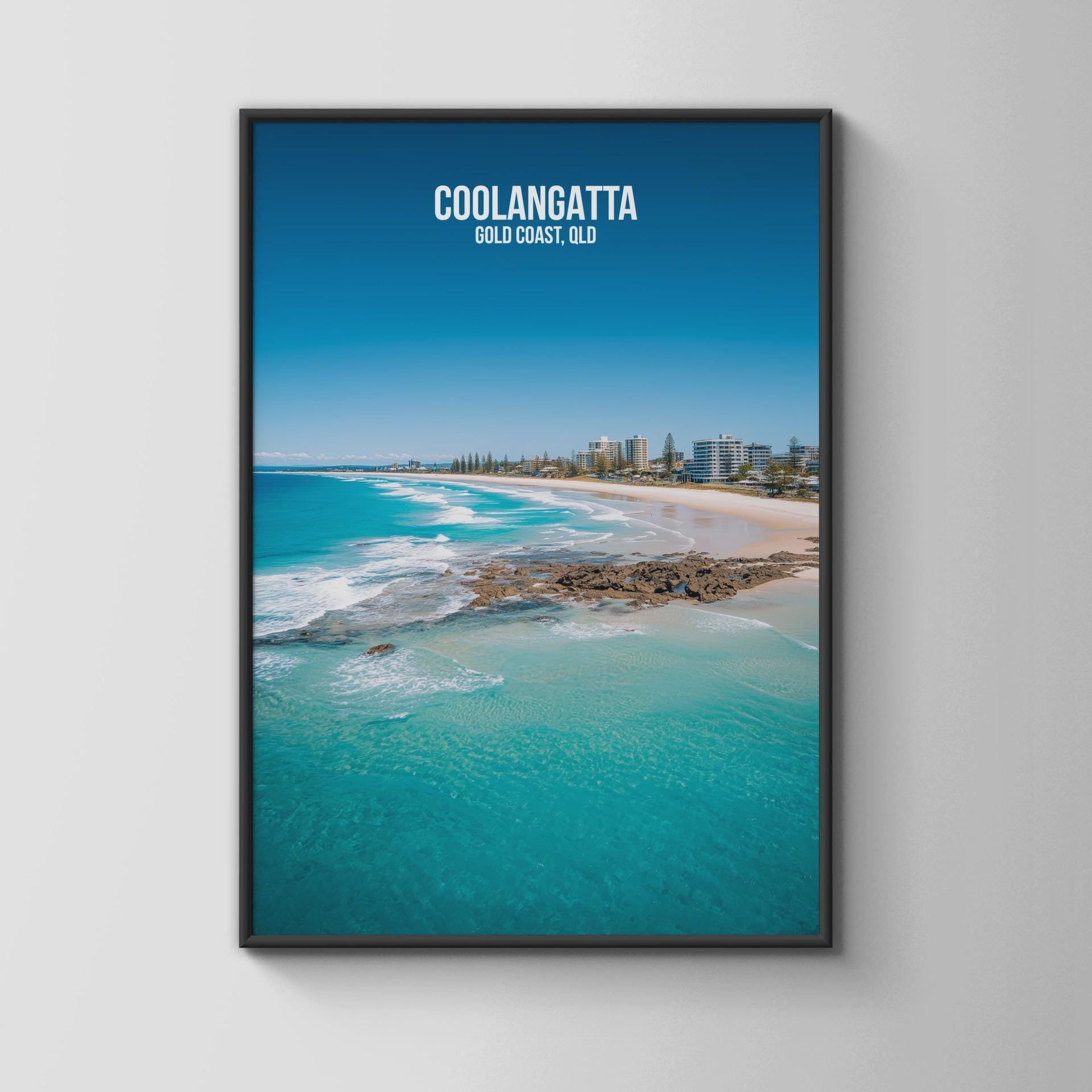 Coolangatta Gold Coast Poster Print Wall Art - Travel Wall Art