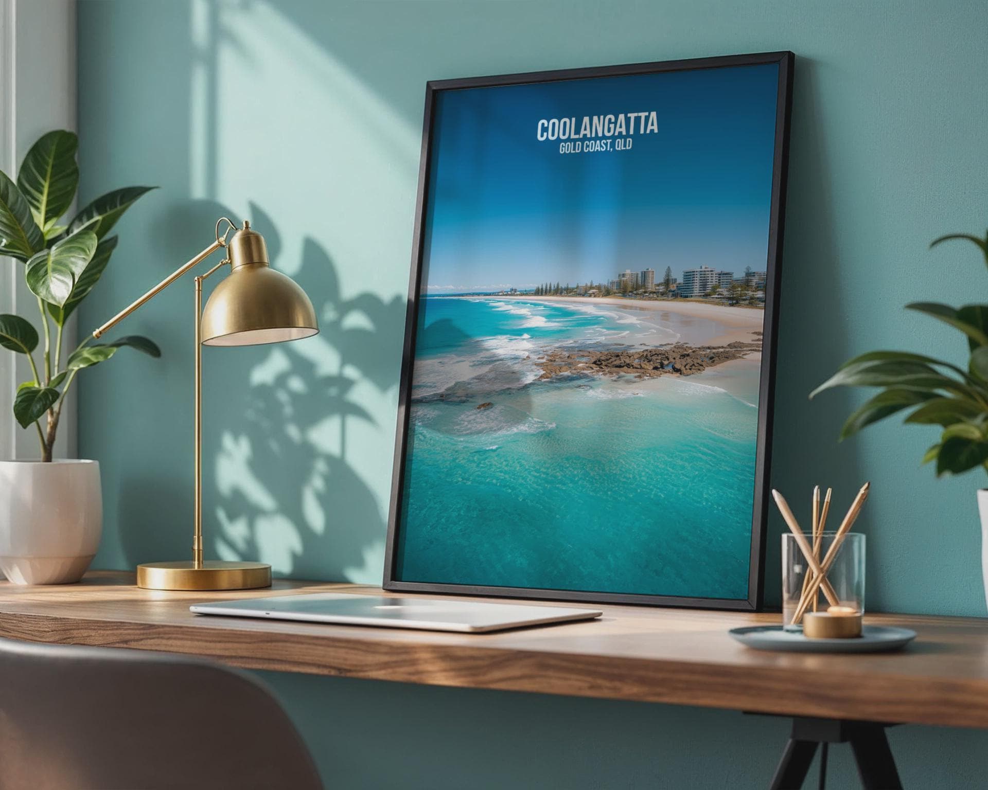 Coolangatta Gold Coast Poster Print Wall Art - Travel Wall Art