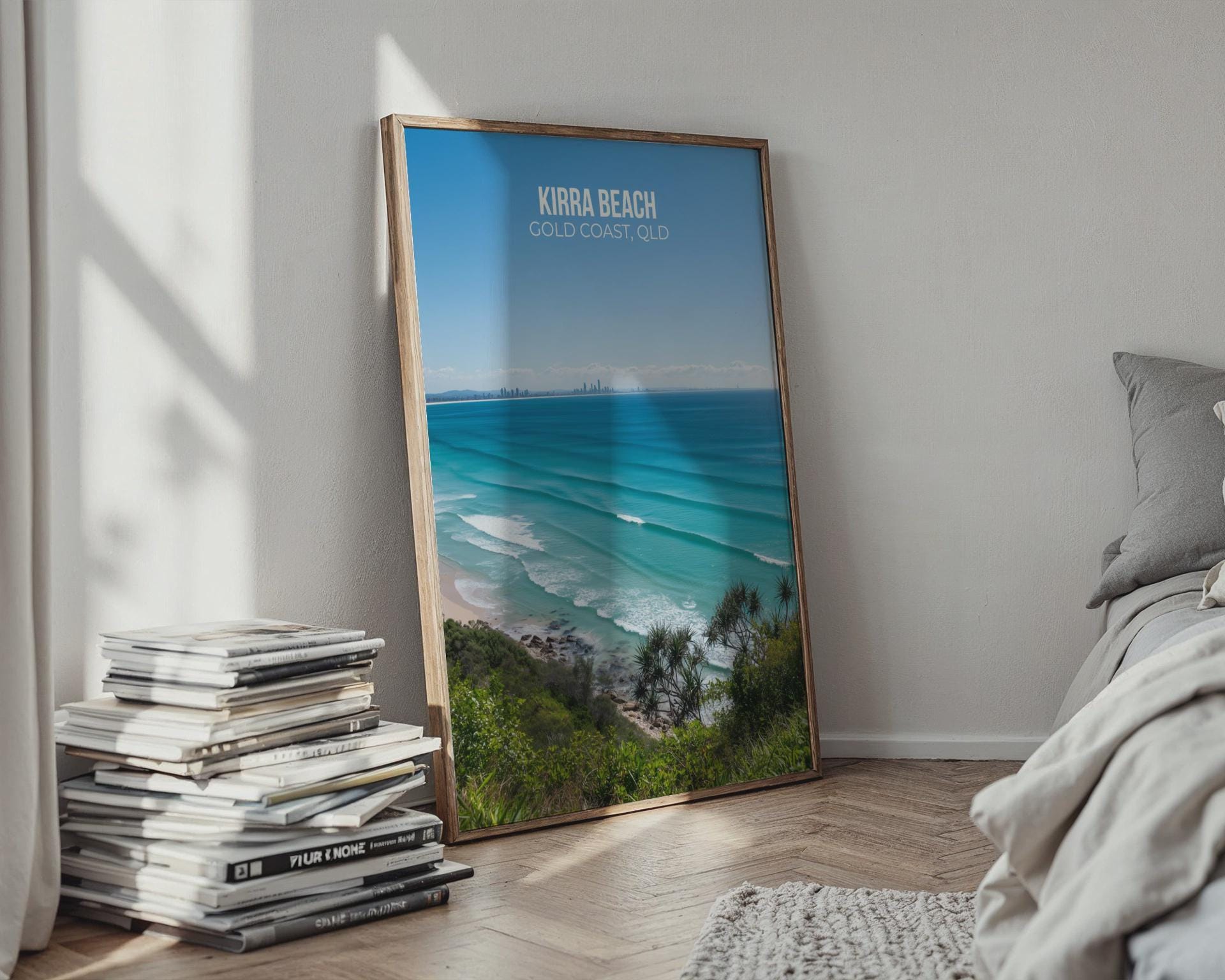 Kirra Beach Wall Art Print Gold Coast QLD - Travel Wall Art