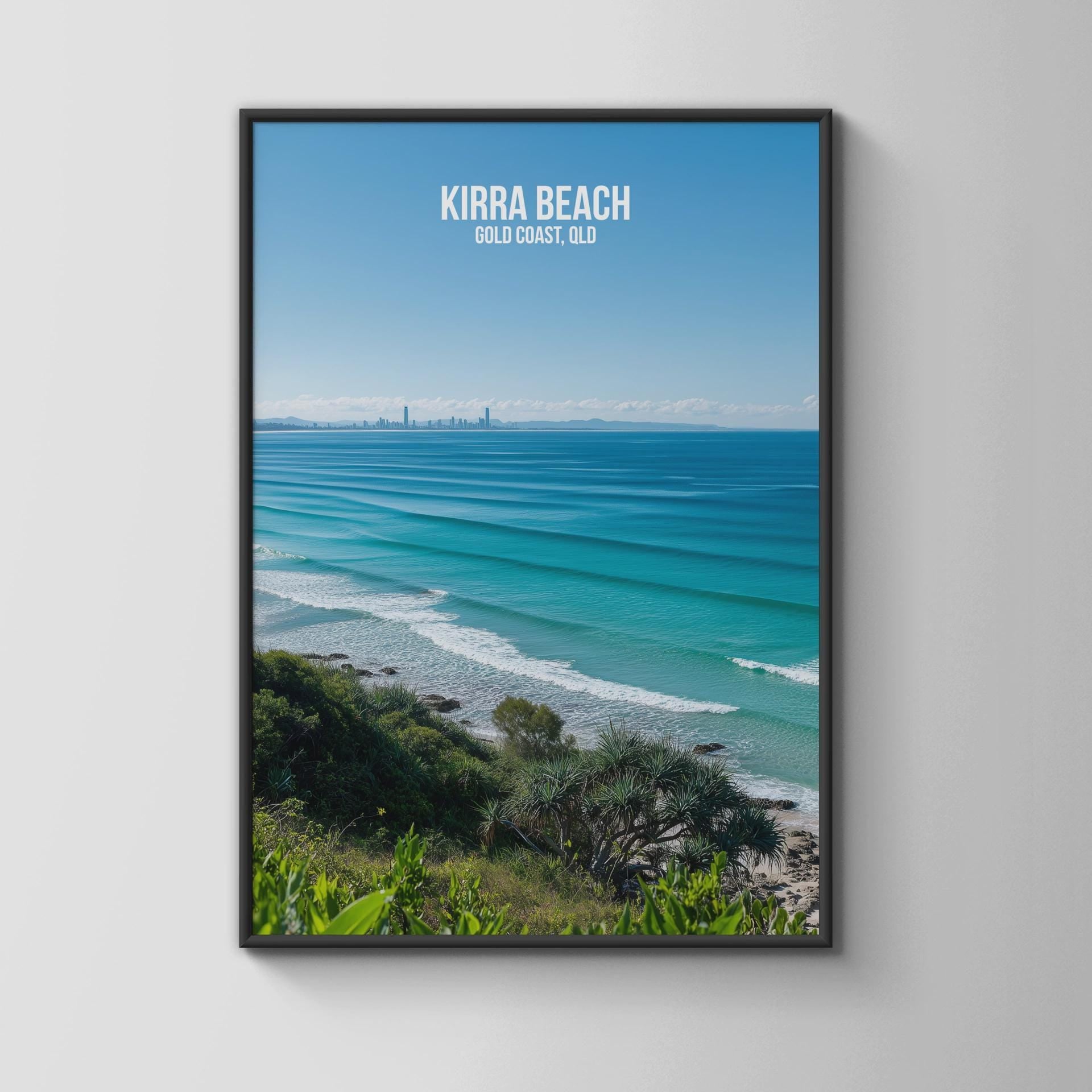 Kirra Beach Wall Art Gold Coast QLD Print - Travel Wall Art