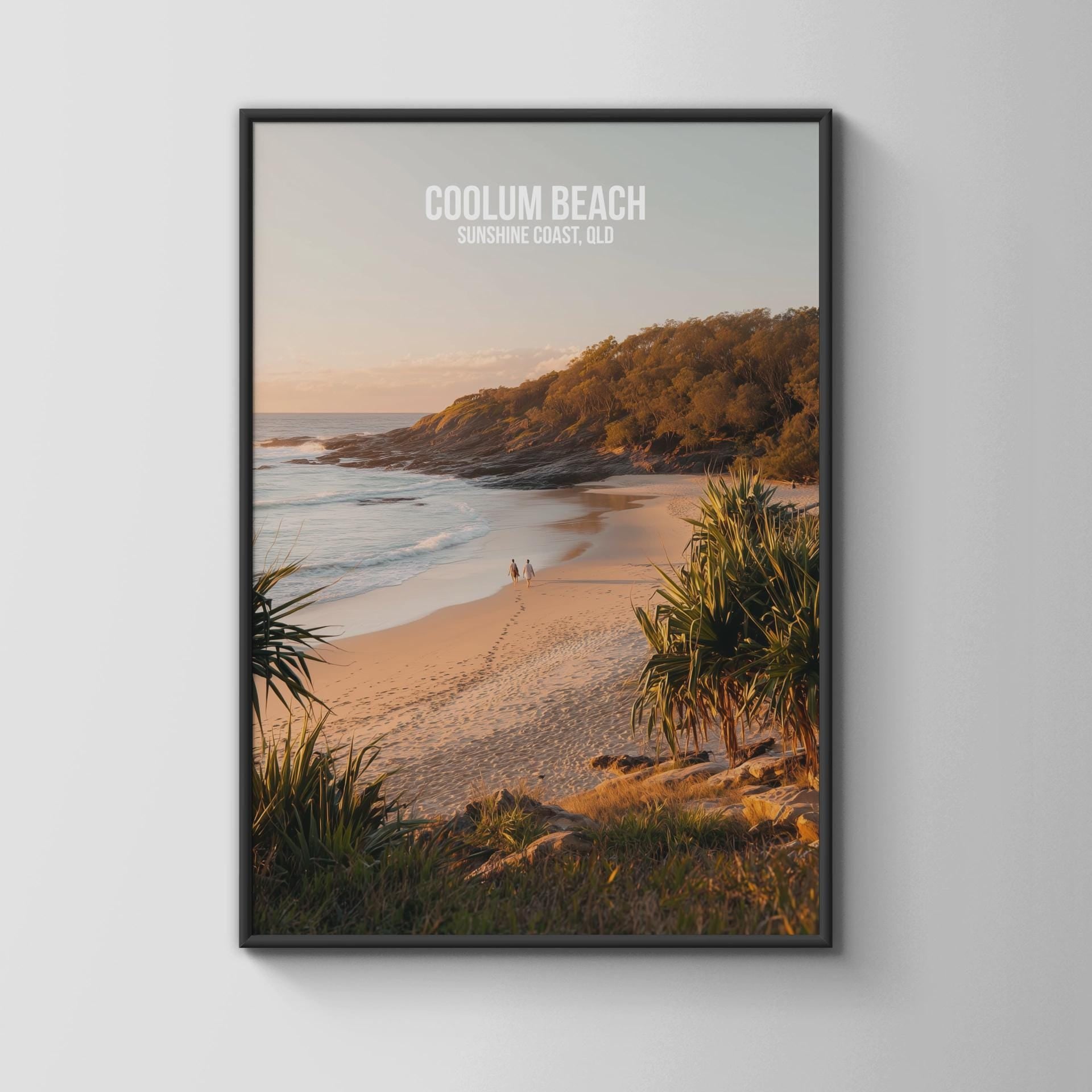 Coolum Beach Sunrise Print Coastal Artwork Sunshine Coast QLD - Travel Wall Art