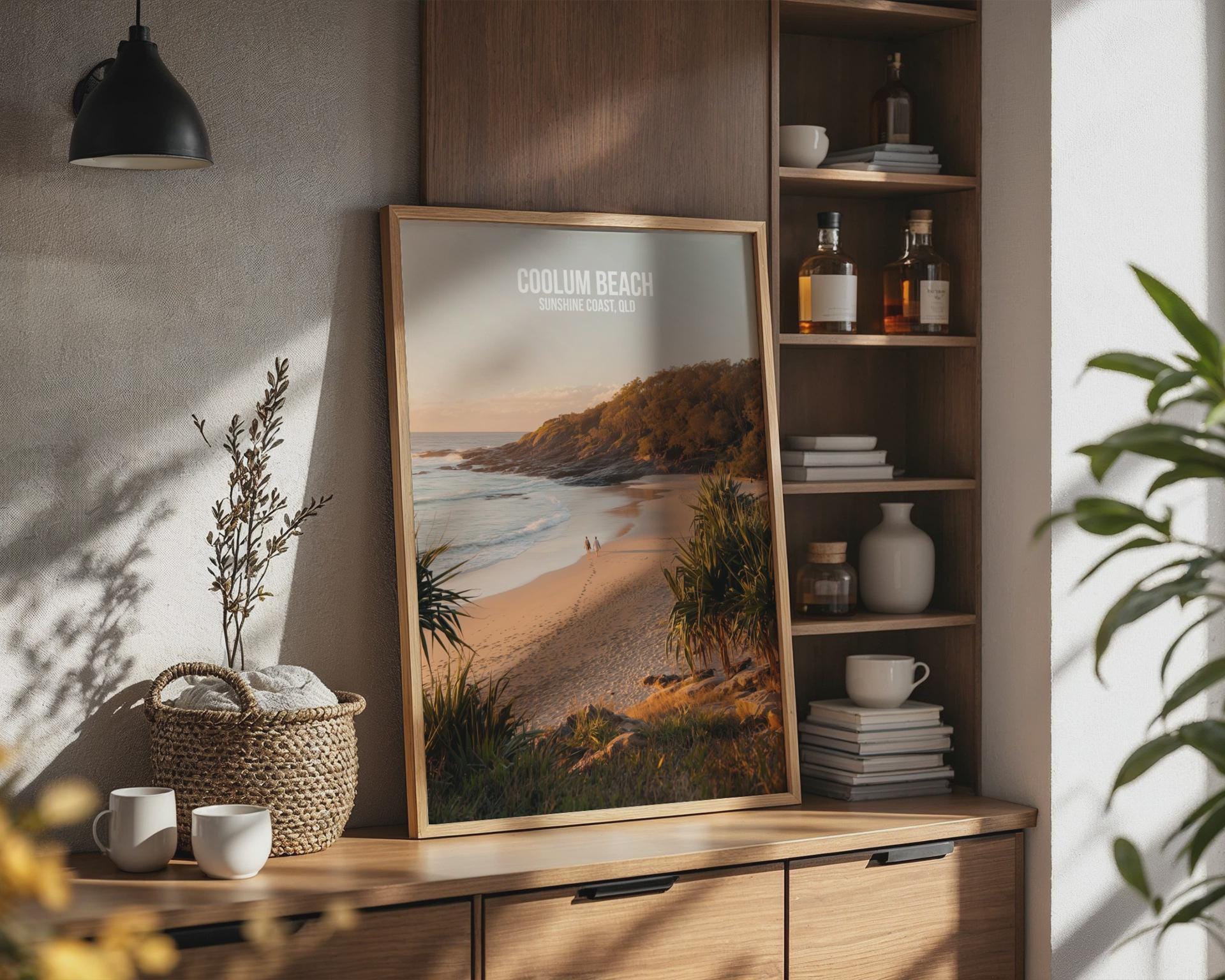 Coolum Beach Sunrise Print Coastal Artwork Sunshine Coast QLD - Travel Wall Art