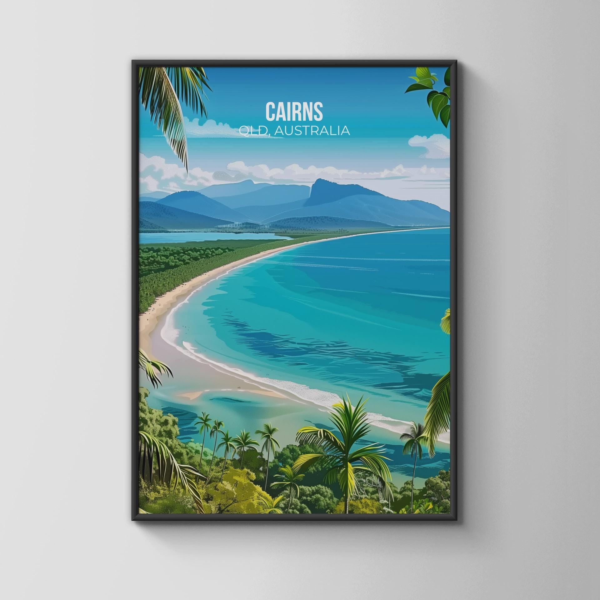 Cairns Ocean View Wall Art Print - Travel Wall Art