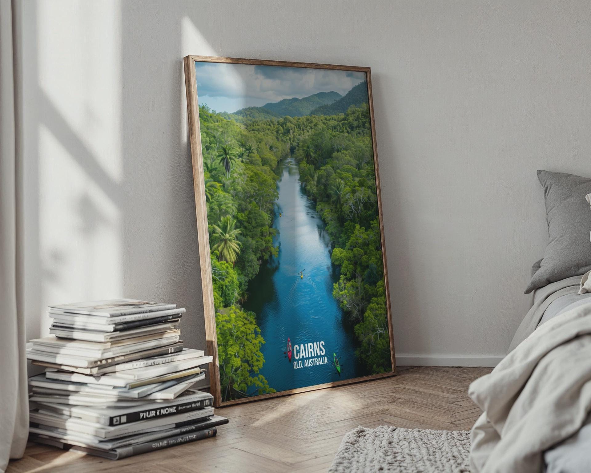 Cairns QLD Australia Wall Art Print Landscape Poster - Travel Wall Art