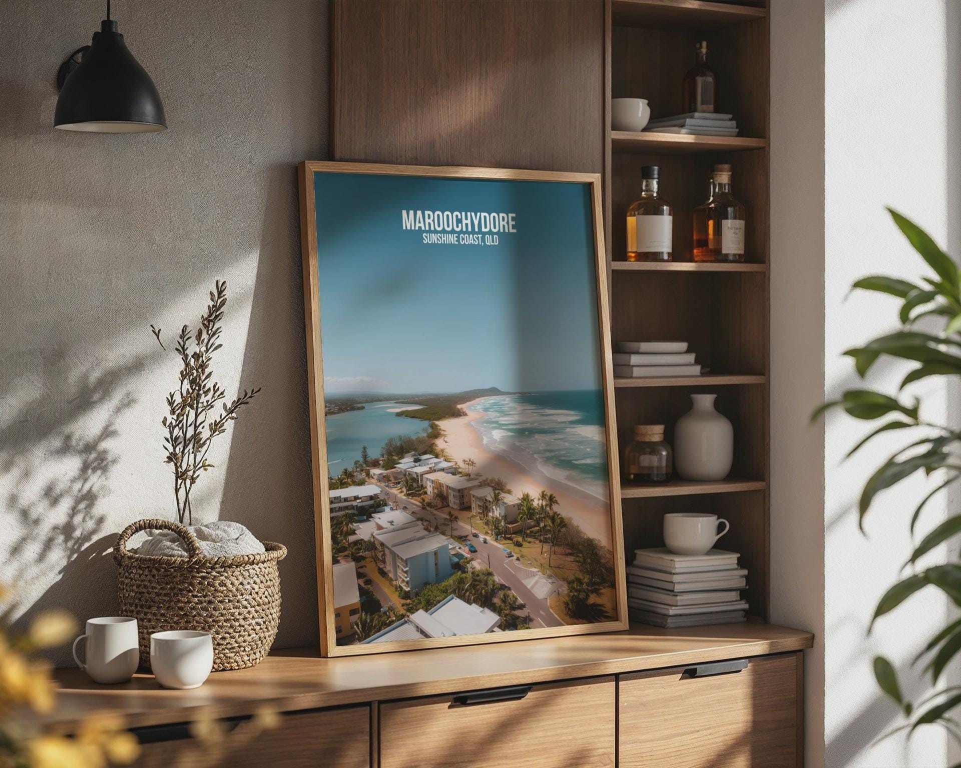 Maroochydore Beach Wall Art Sunshine Coast Queensland Poster - Travel Wall Art