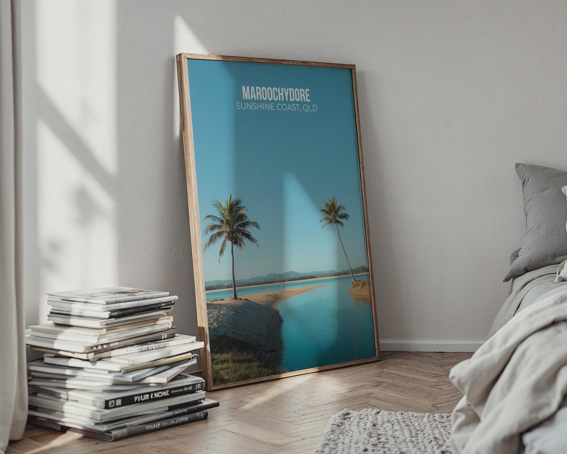 Maroochydore Sunshine Coast Poster Art Print - Travel Wall Art