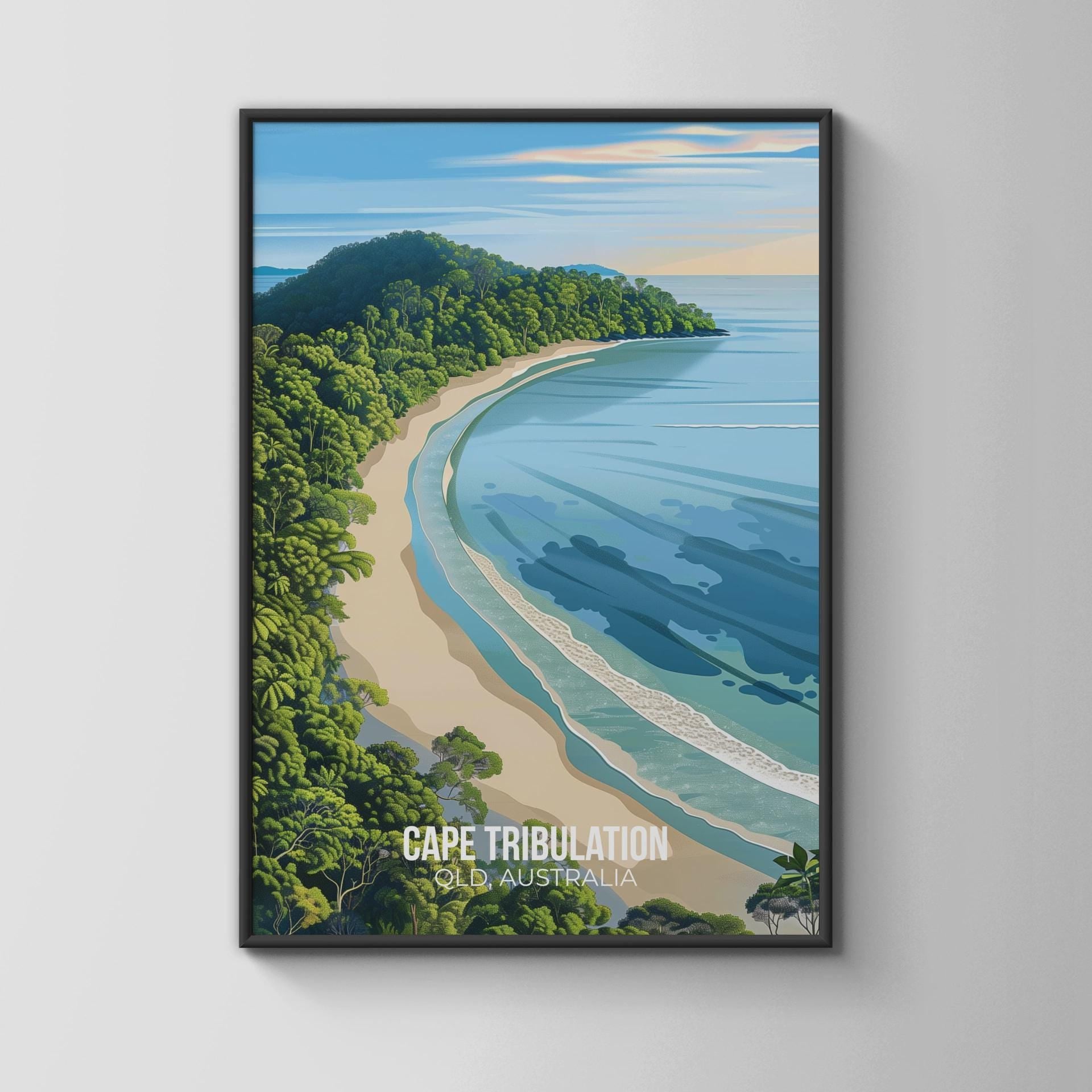Cape Tribulation Beach Wall Art Print Australia - Travel Wall Art