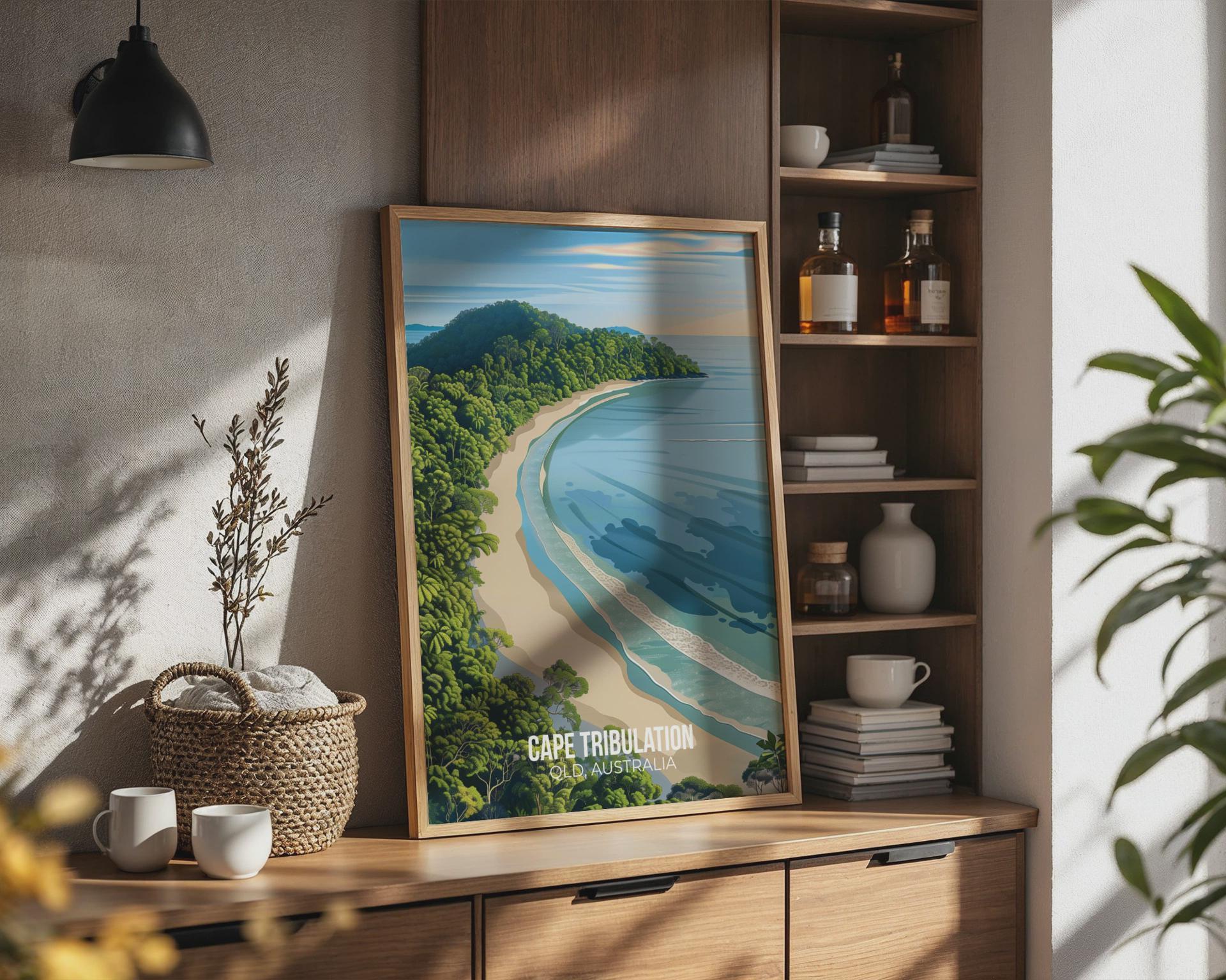 Cape Tribulation Beach Wall Art Print Australia - Travel Wall Art