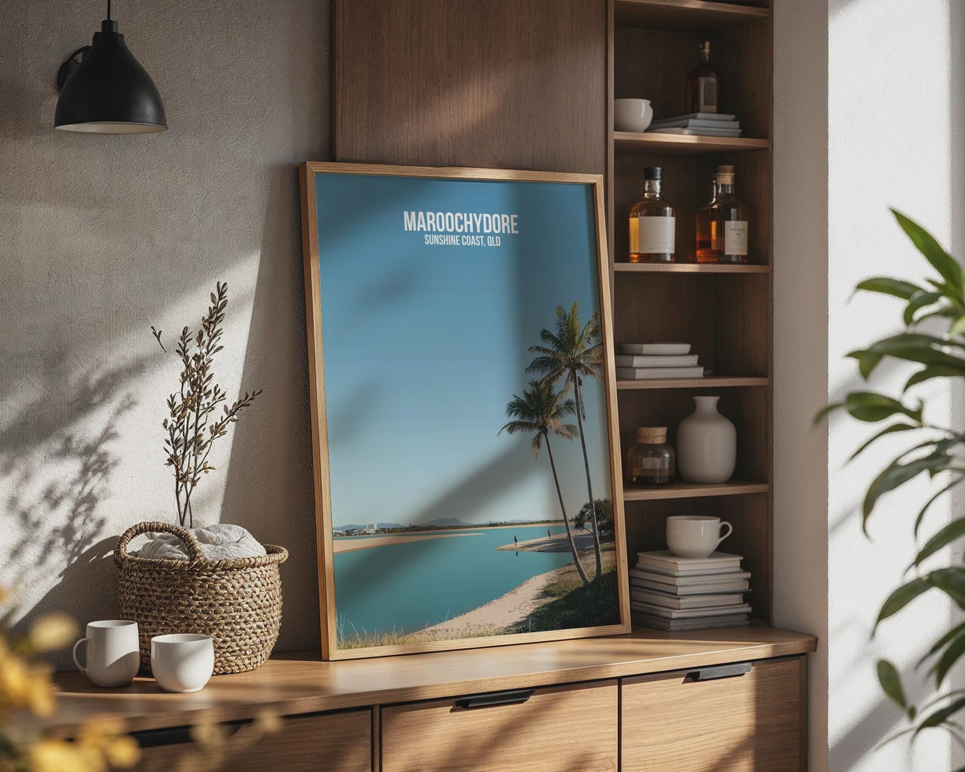 Maroochydore Beach Wall Art Sunshine Coast Poster - Travel Wall Art