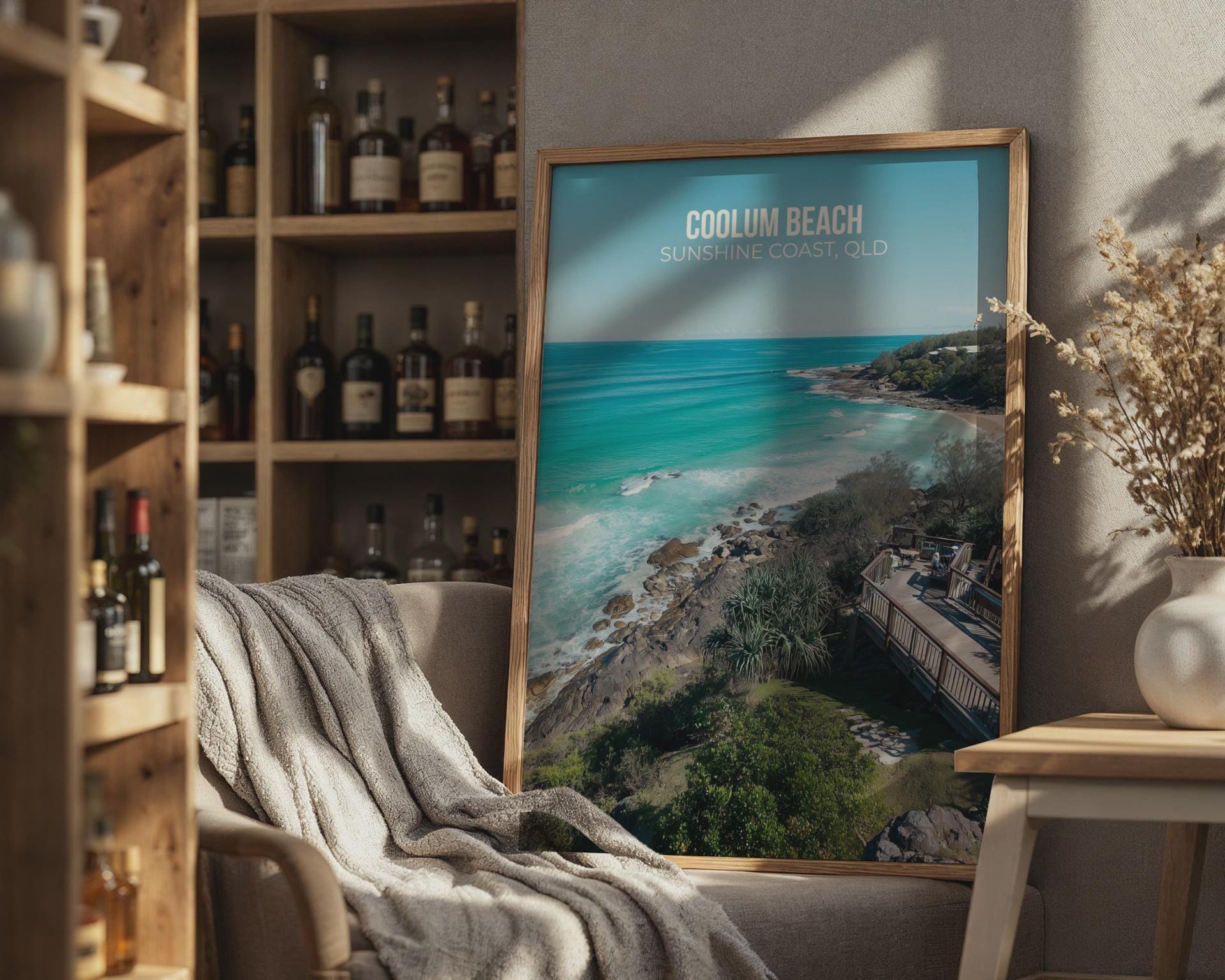 Coolum Beach Wall Art Print Sunshine Coast QLD - Travel Wall Art