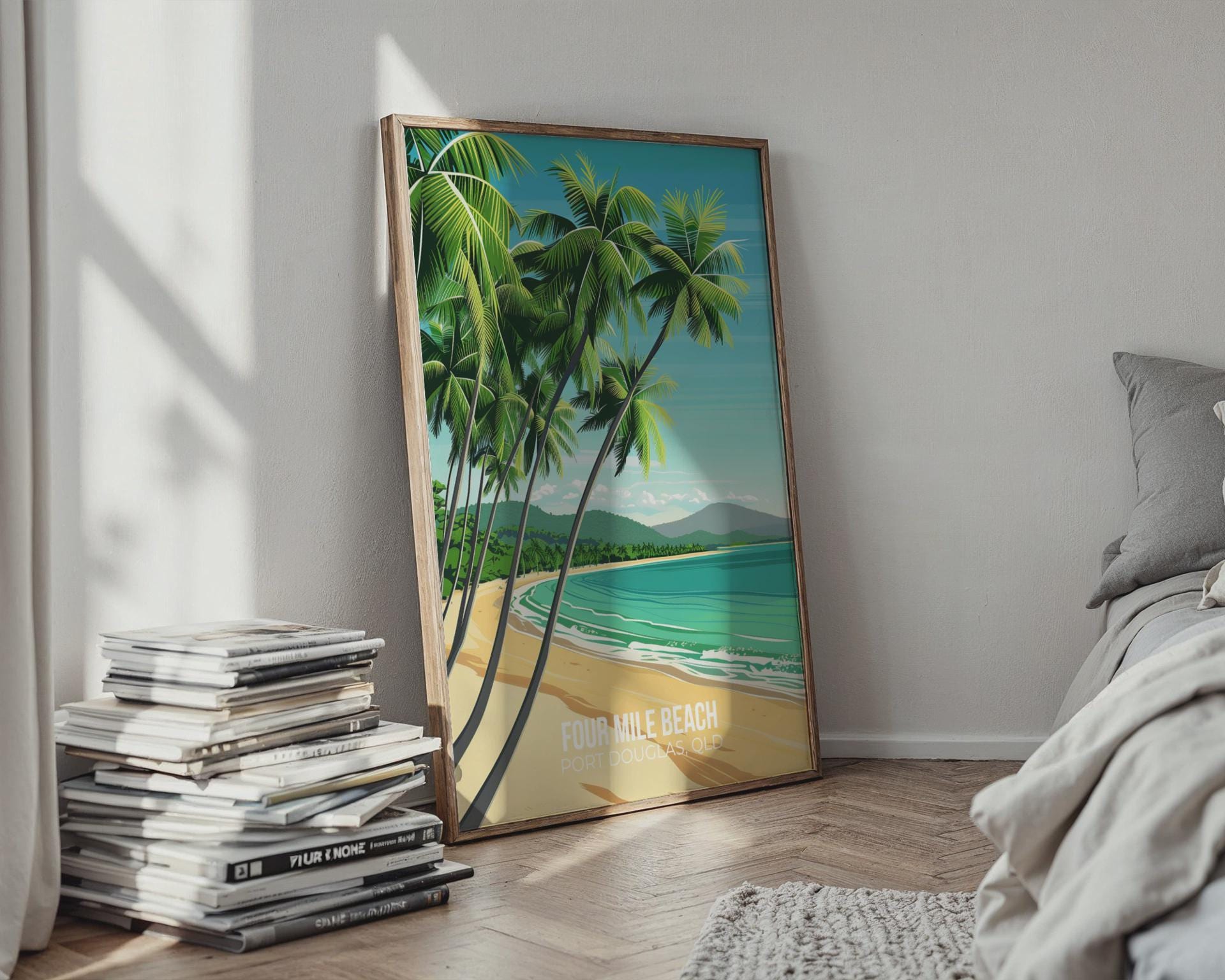Four Mile Beach Poster Port Douglas Art Print - Travel Wall Art