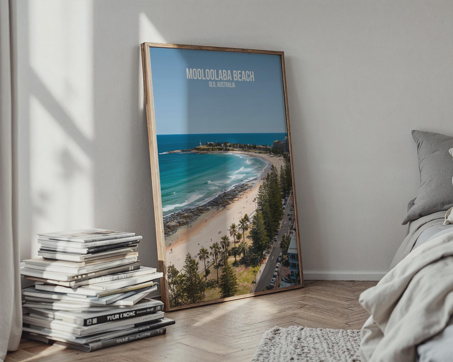 Mooloolaba Beach Poster QLD Australia Wall Art - Travel Wall Art