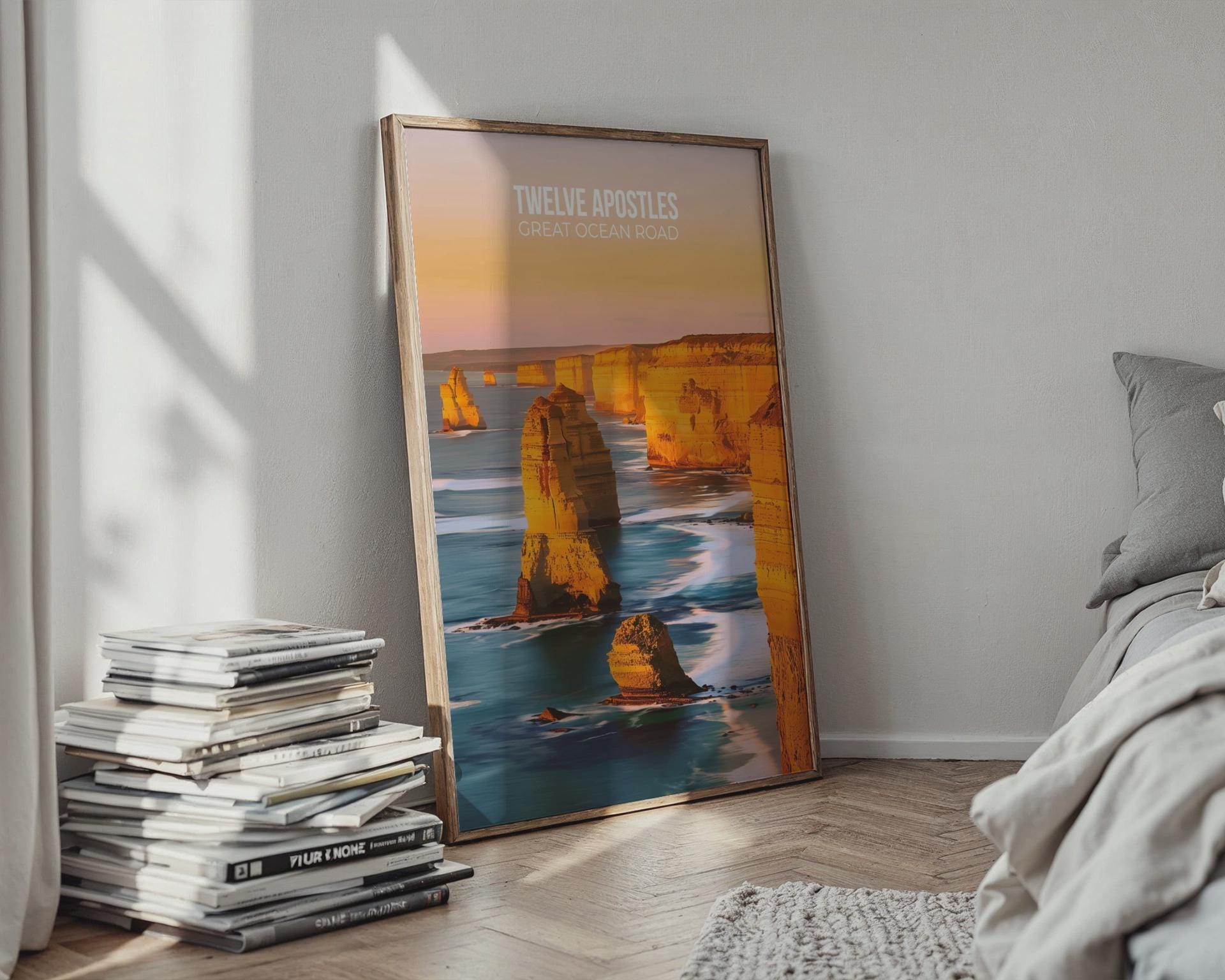 Twelve Apostles Great Ocean Road Poster Print Wall Art - Travel Wall Art