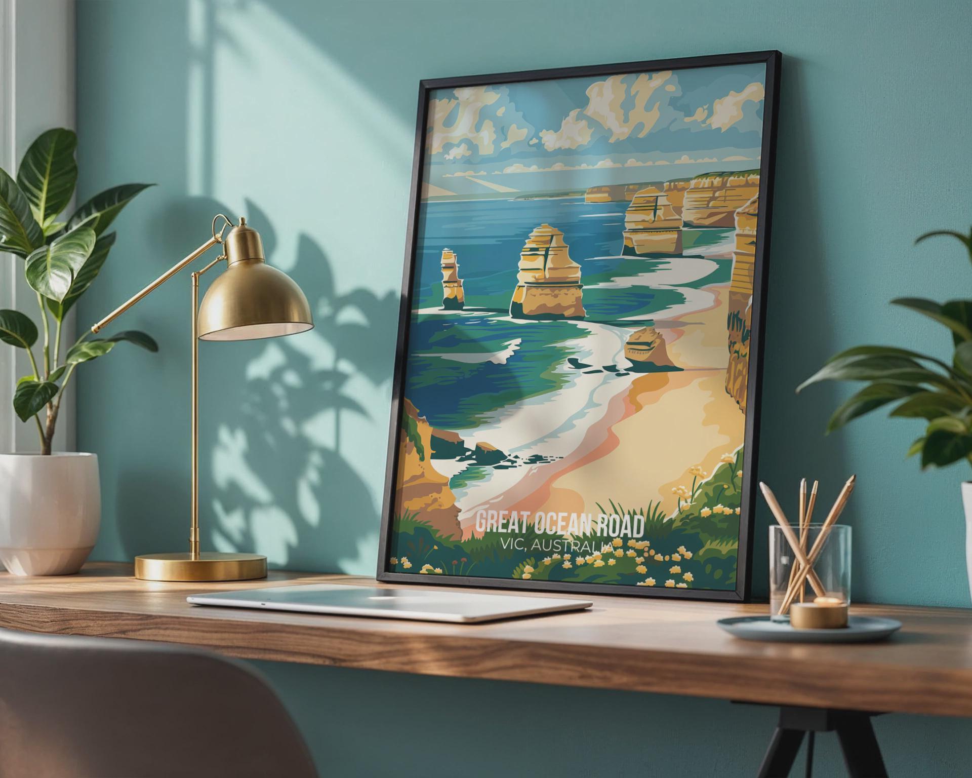 Great Ocean Road Wall Art Print Landscape Australia - Travel Wall Art