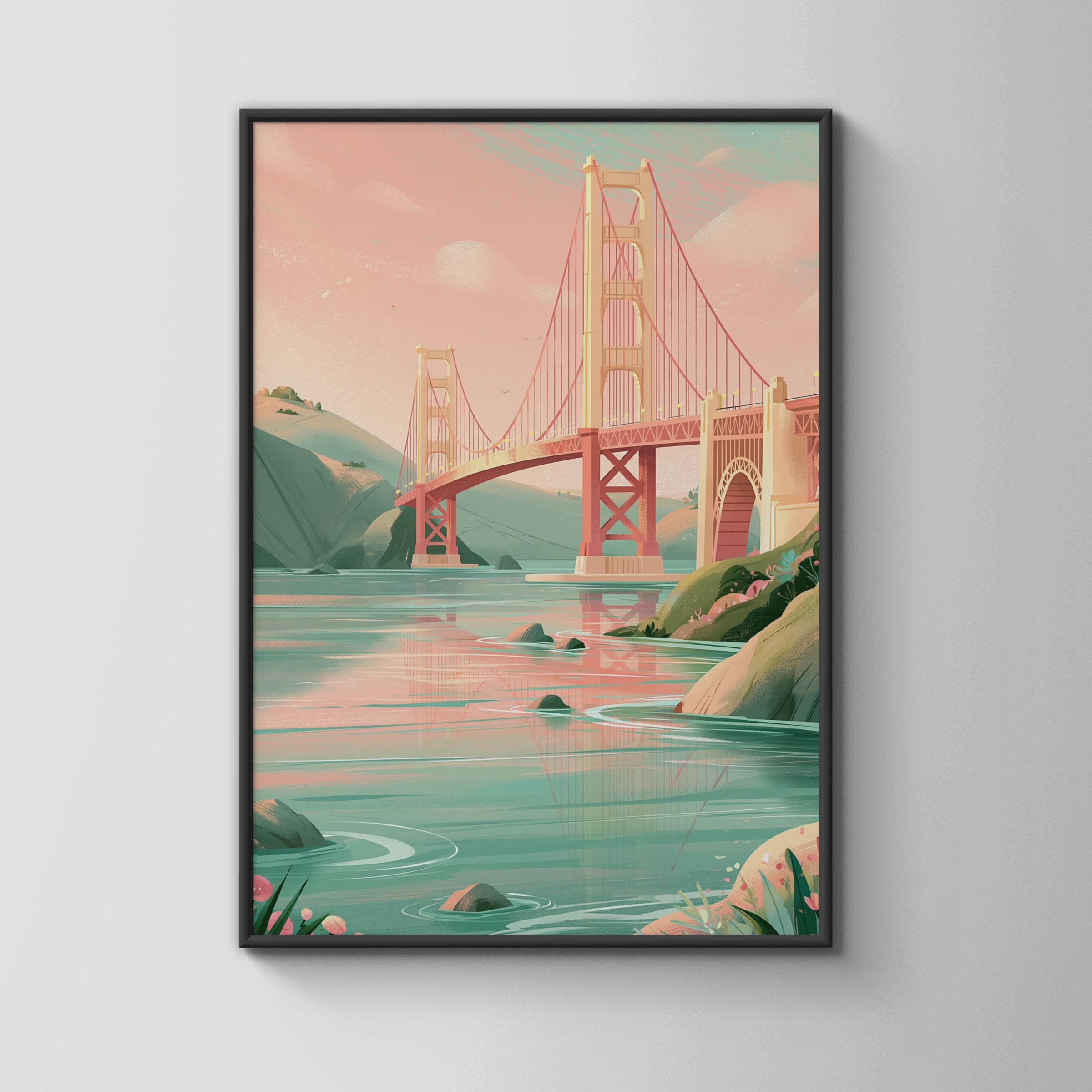 Golden Gate Bridge San Francisco Art Print - Travel Wall Art
