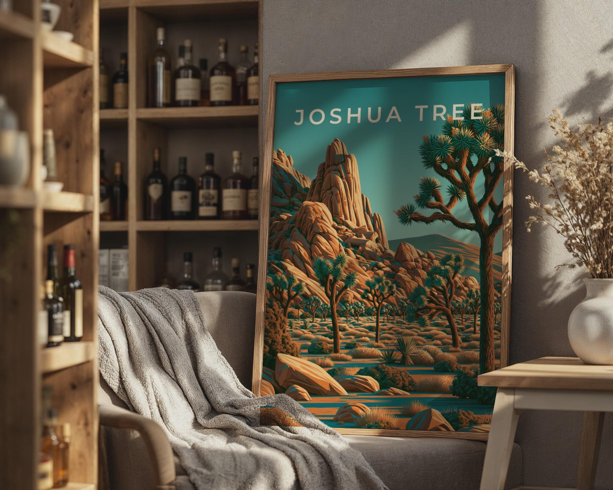 Joshua Tree Desert Art Print - Travel Wall Art