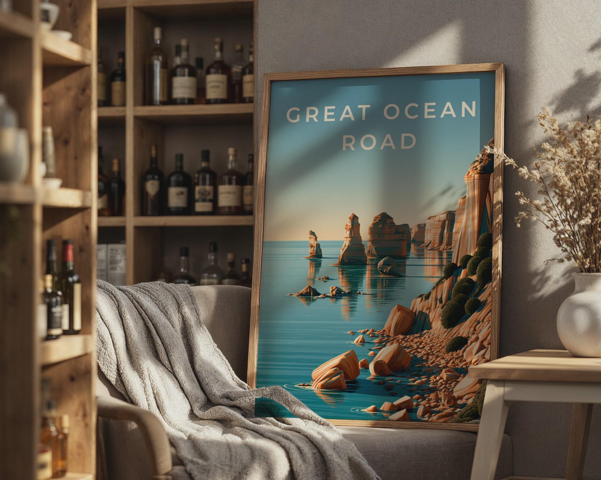 Great Ocean Road Coastal Art Print - Travel Wall Art