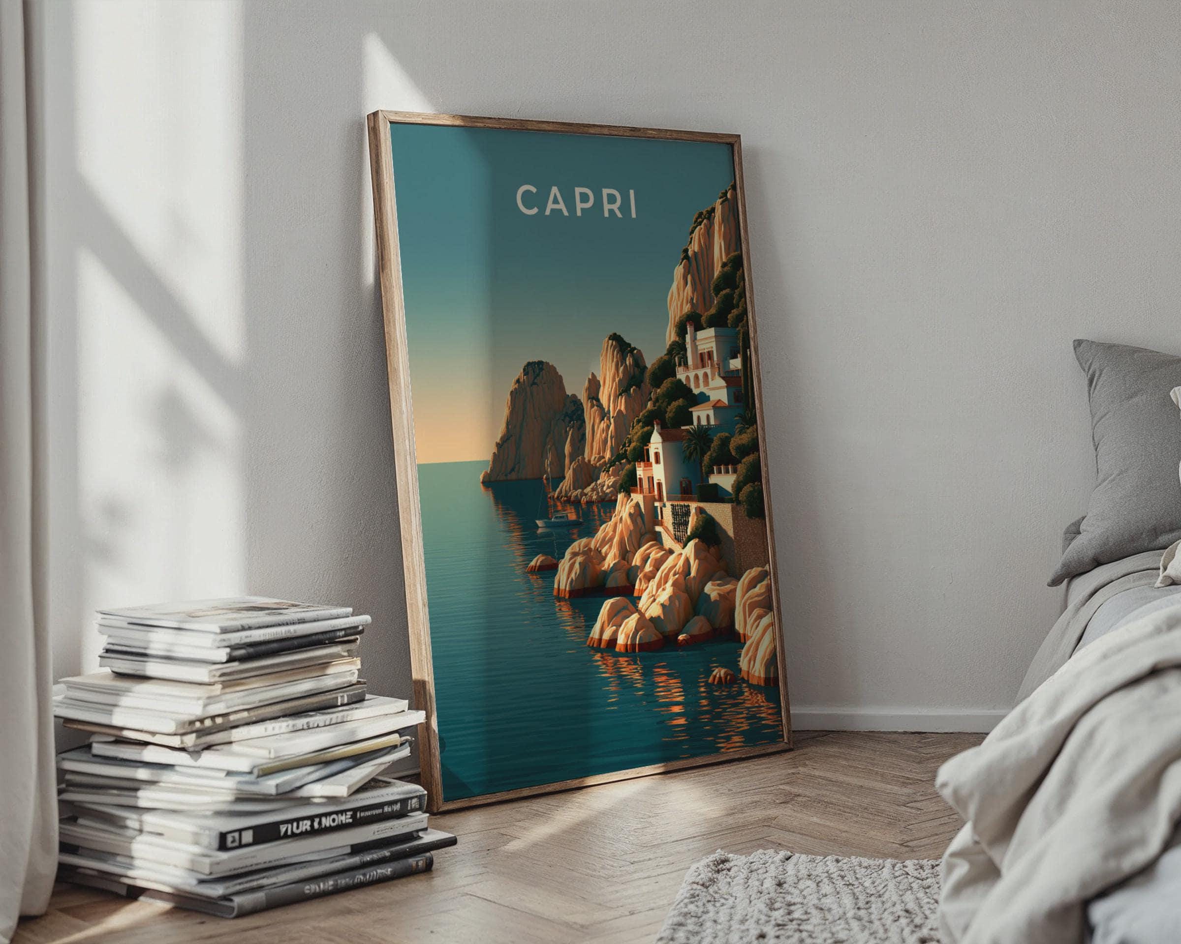 Capri Coastal Wall Art Print - Travel Wall Art