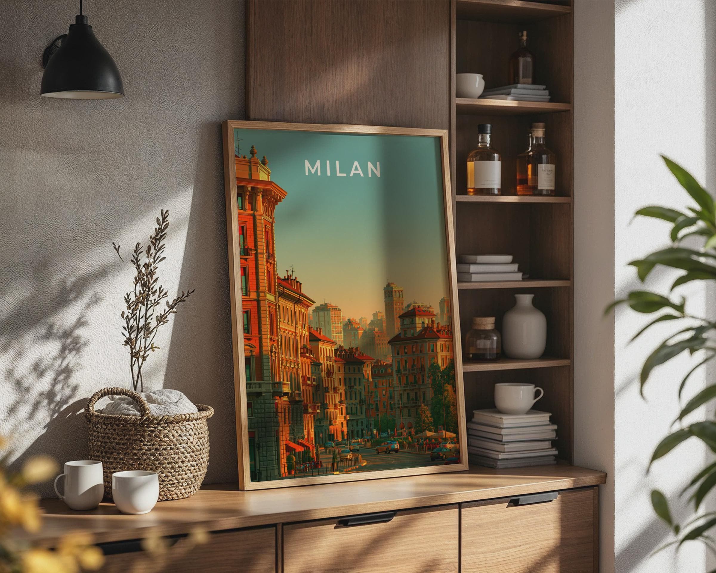Milan Cityscape Wall Art Print - Travel Wall Art