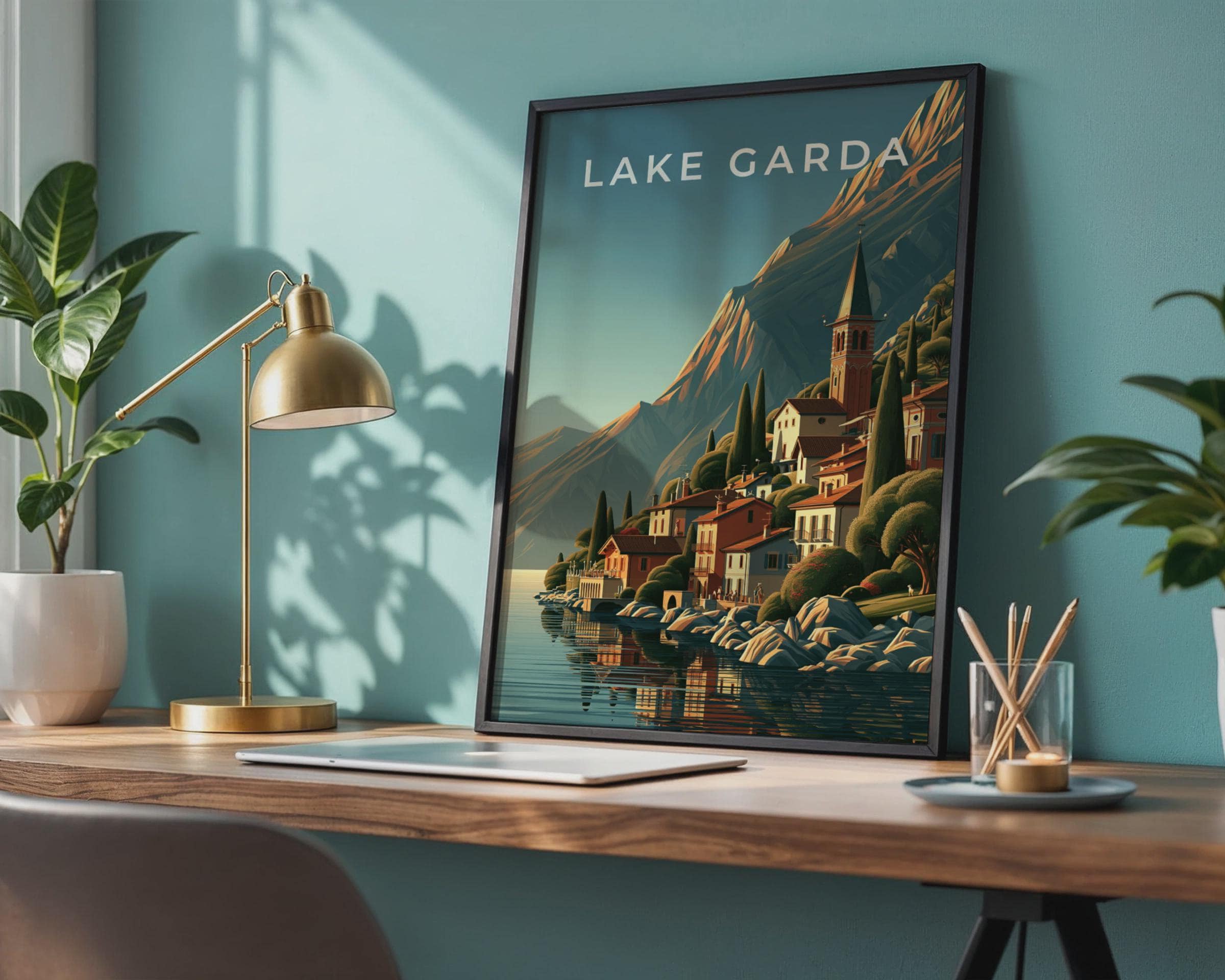 Lake Como Italian Landscape Poster - Travel Wall Art