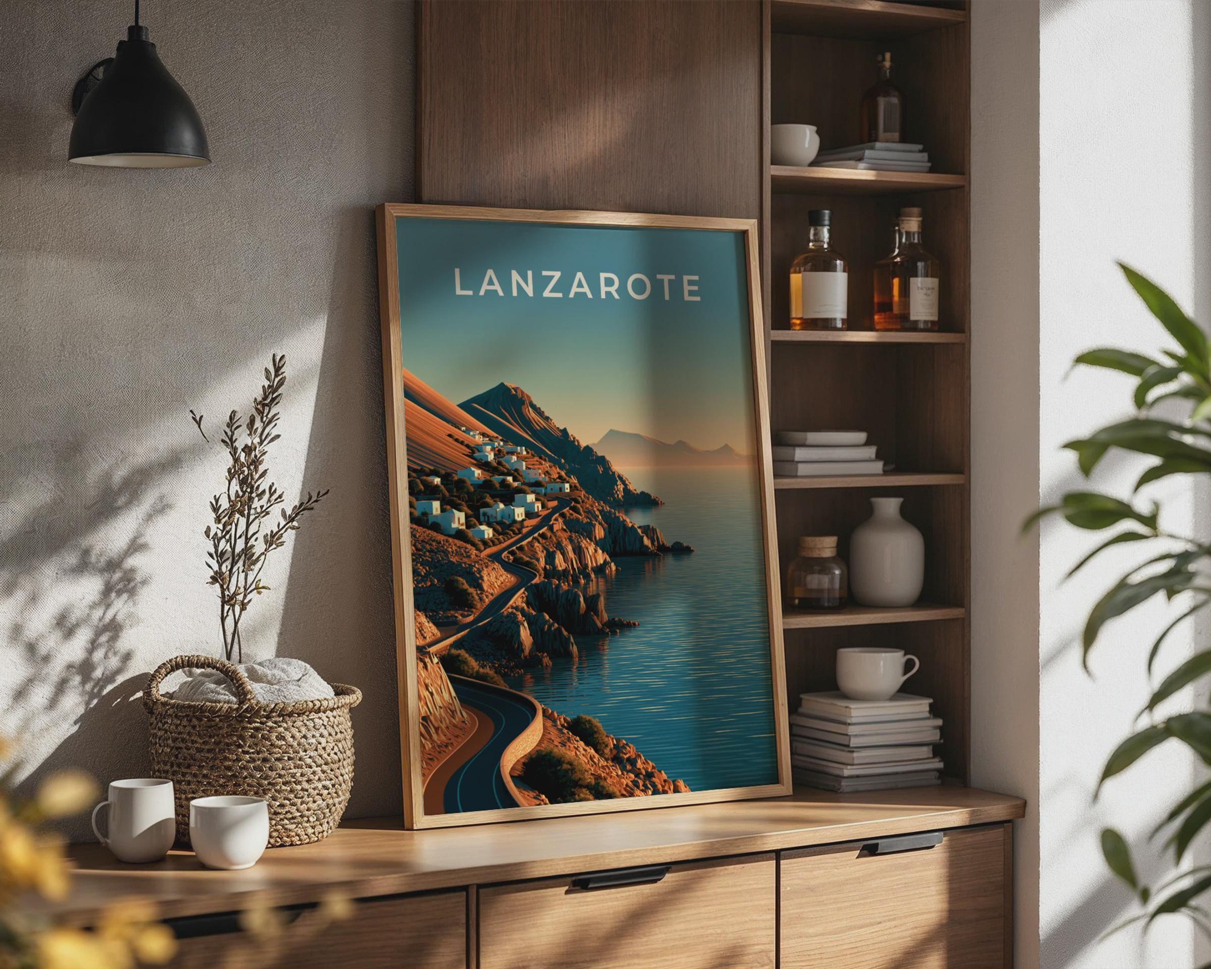 Lanzarote Coastal Landscape Print - Travel Wall Art