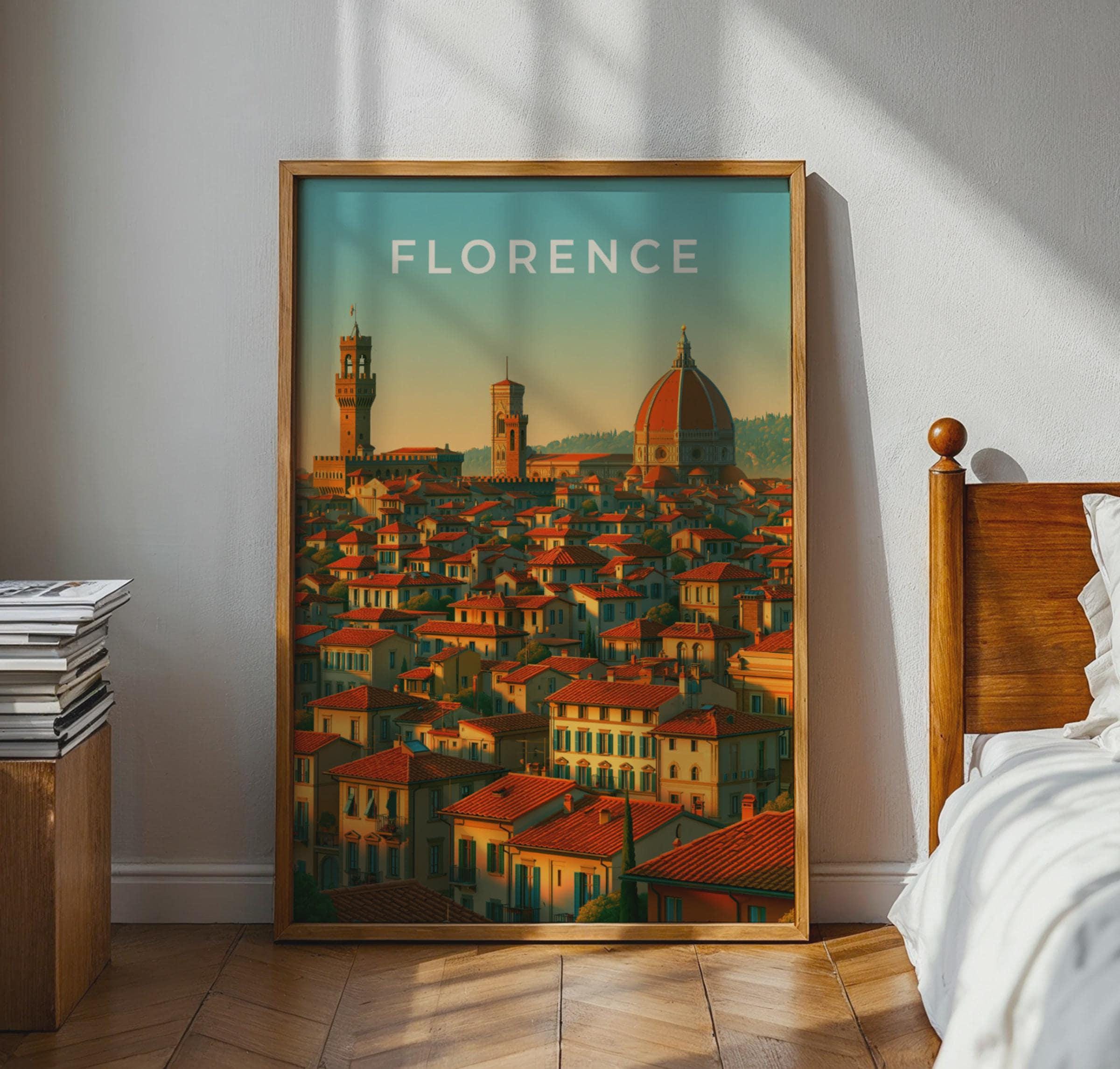 Florence Cityscape Artwork Print - Travel Wall Art