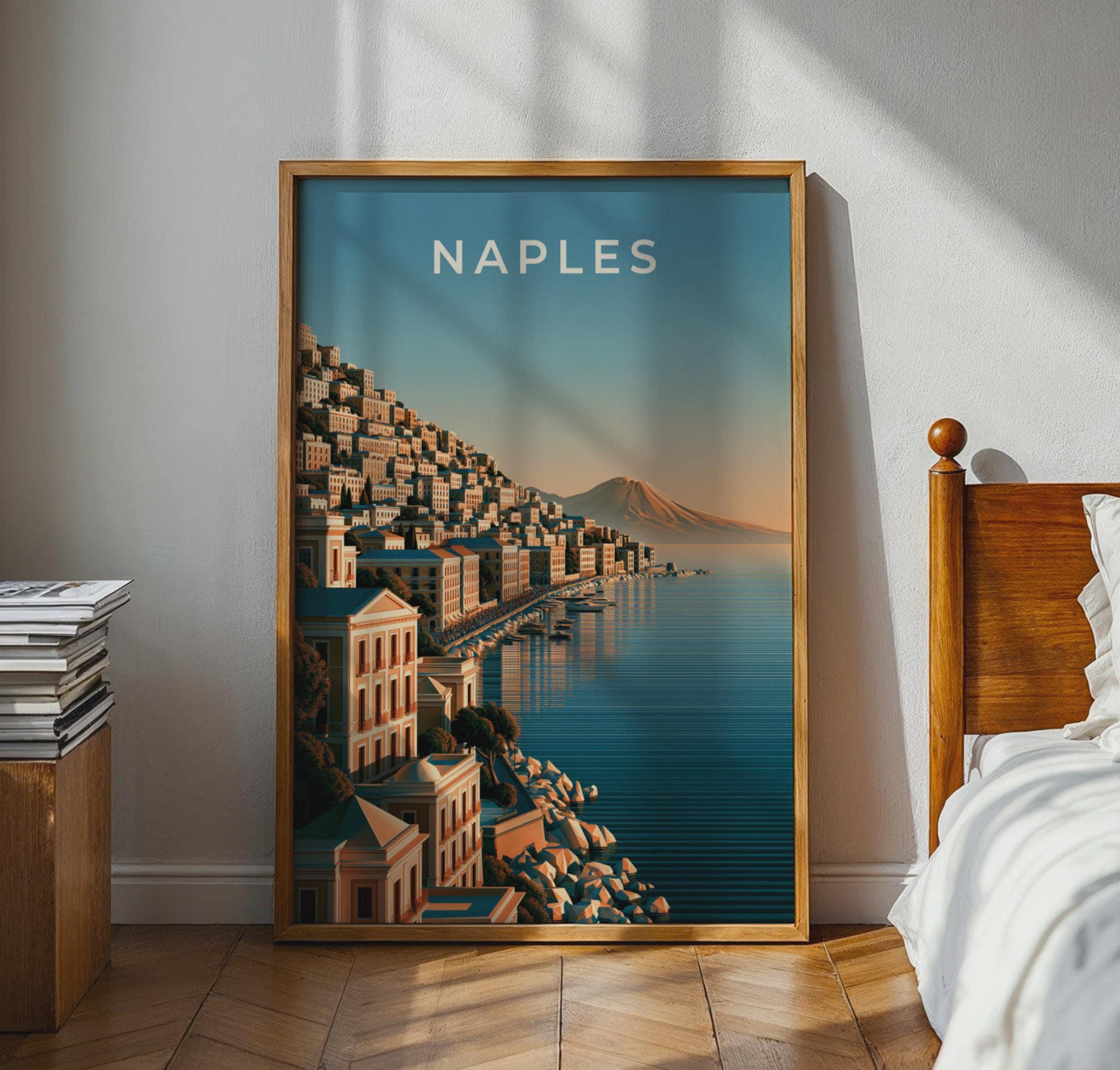 Coastal City Art Naples Print Modern Wall Art - Travel Wall Art