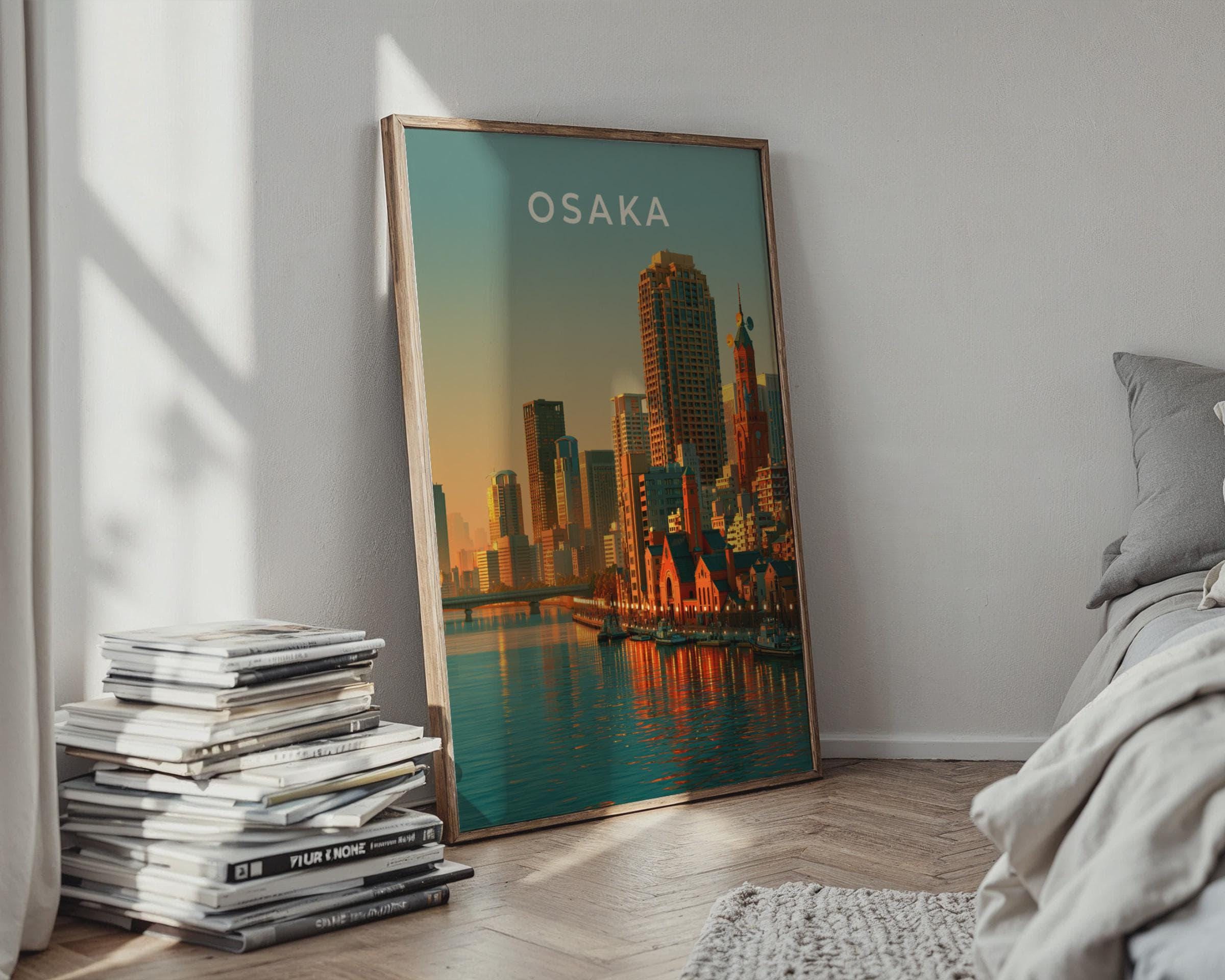 Osaka Cityscape Wall Art Print - Travel Wall Art
