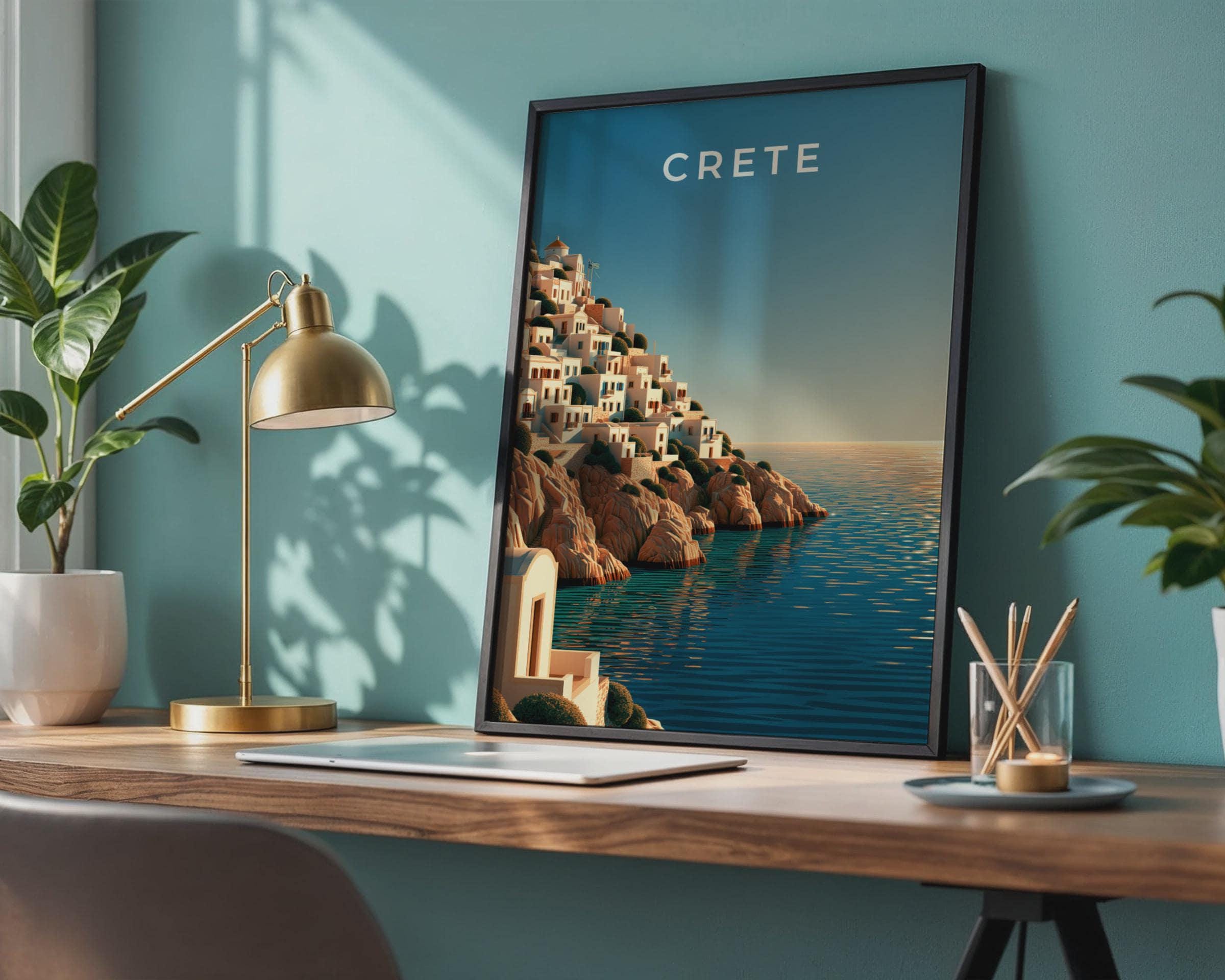 Crete Seaside Landscape Print - Travel Wall Art