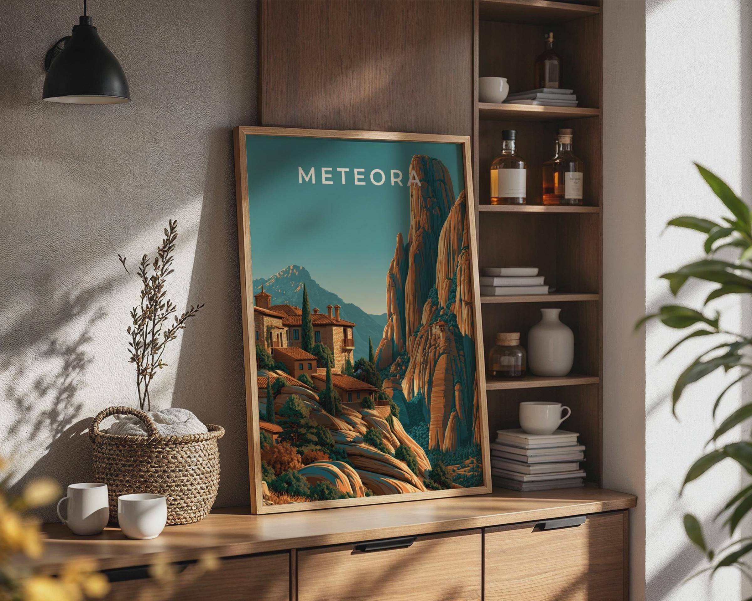 Meteora Greece Wall Art Print - Travel Wall Art