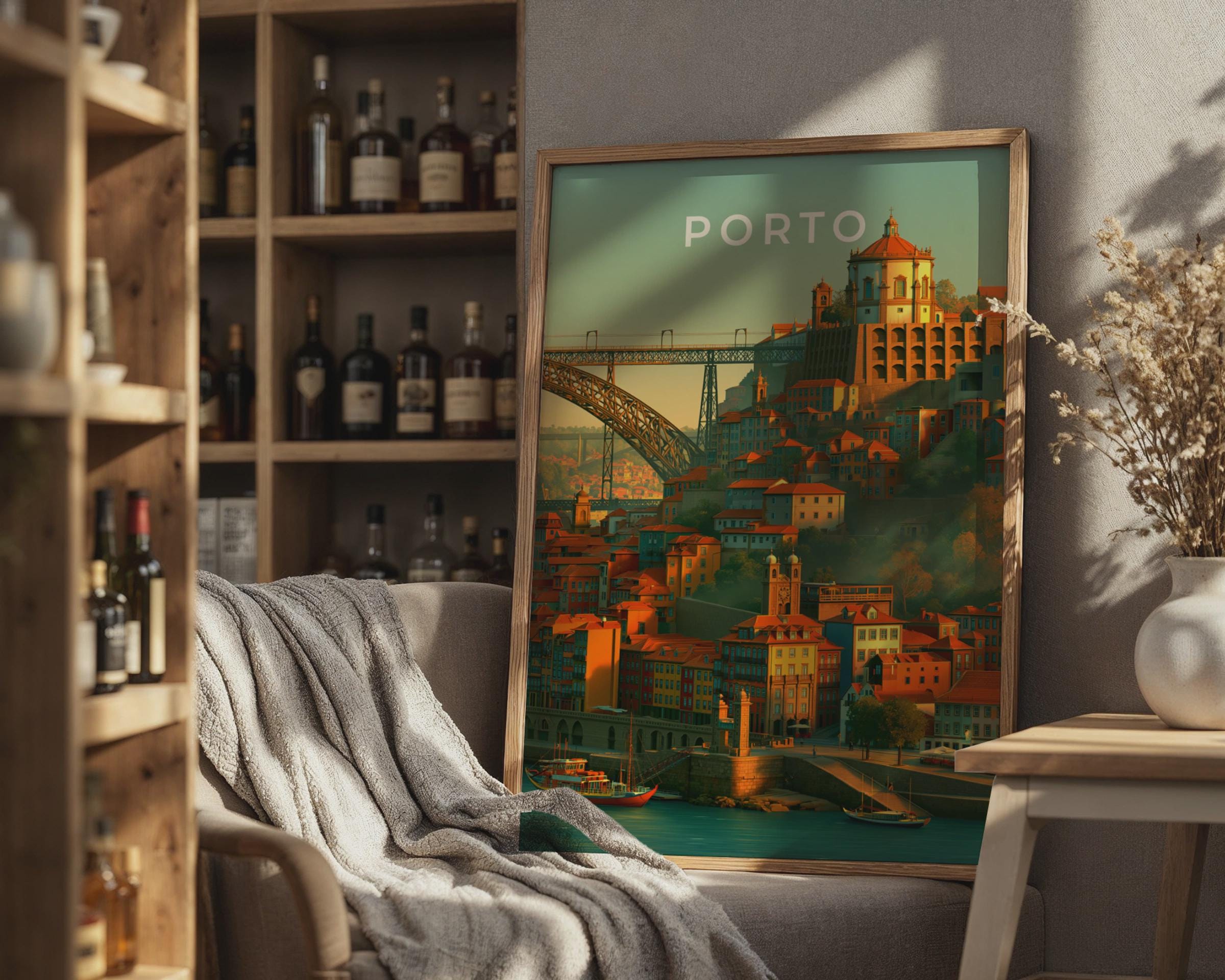 Porto City Print Urban Landscape Art - Travel Wall Art
