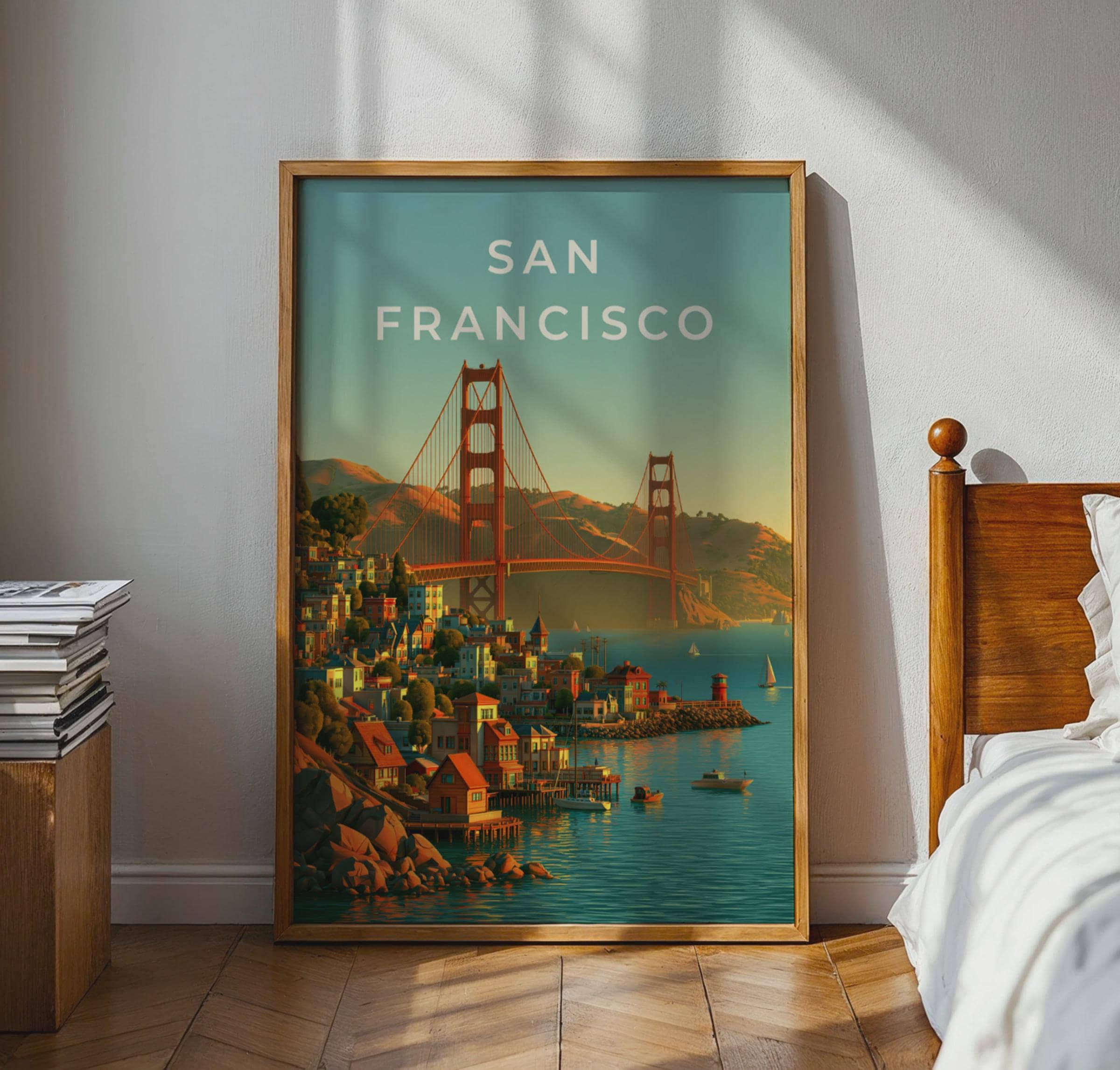 Golden Gate Bridge San Francisco Wall Art Print - Travel Wall Art