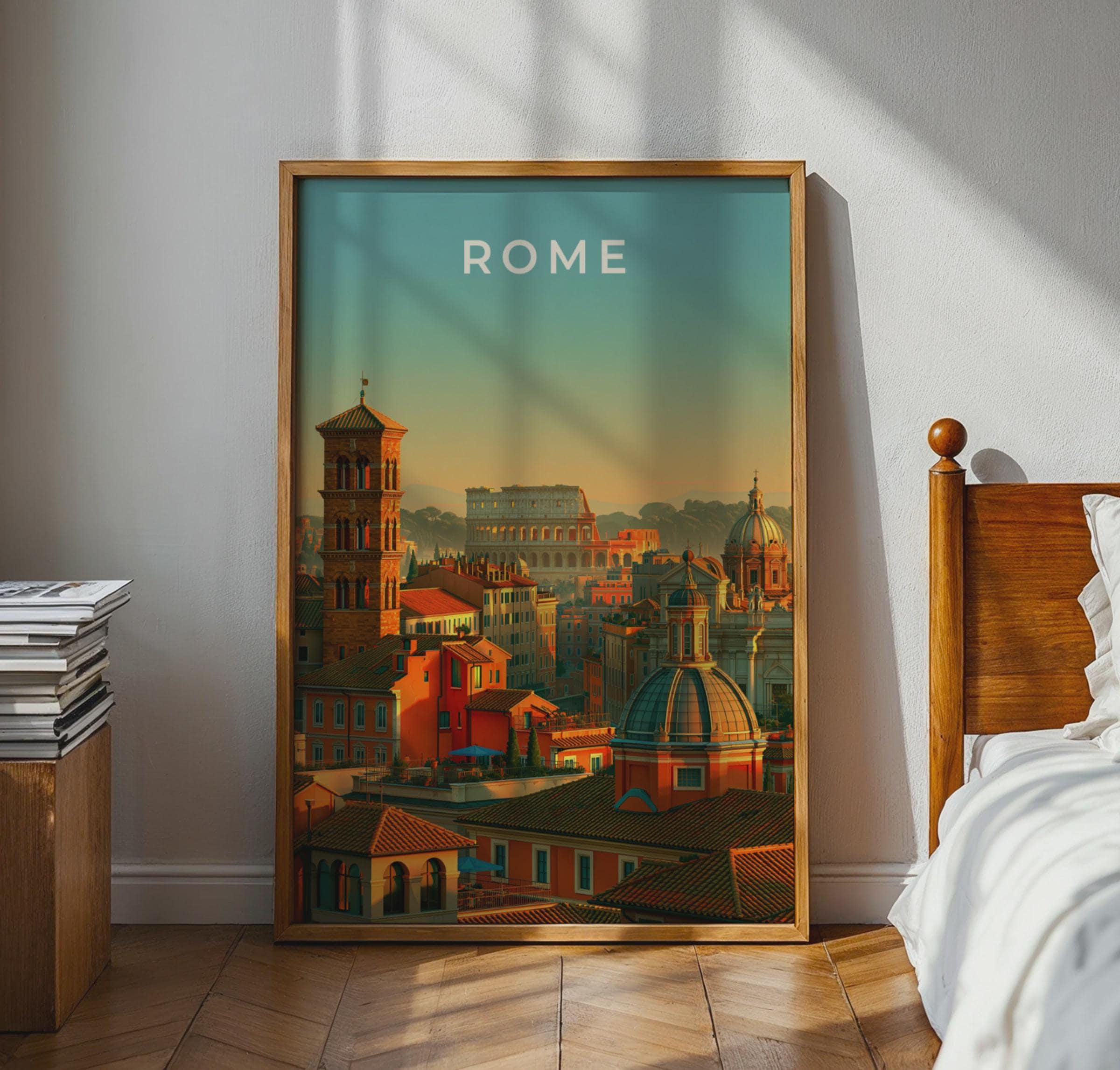 Rome Cityscape Wall Art Print - Travel Wall Art