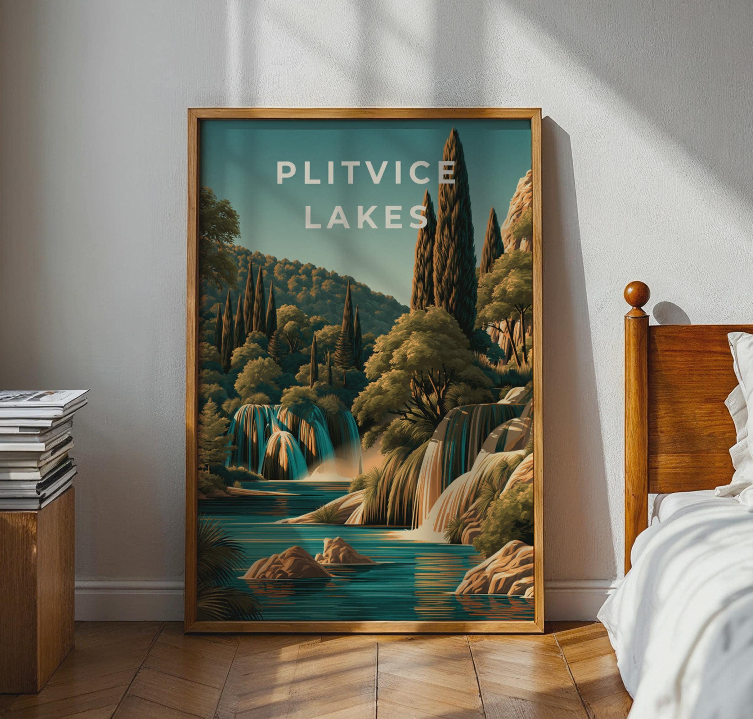 Plitvice Lakes Nature Wall Art Print - Travel Wall Art