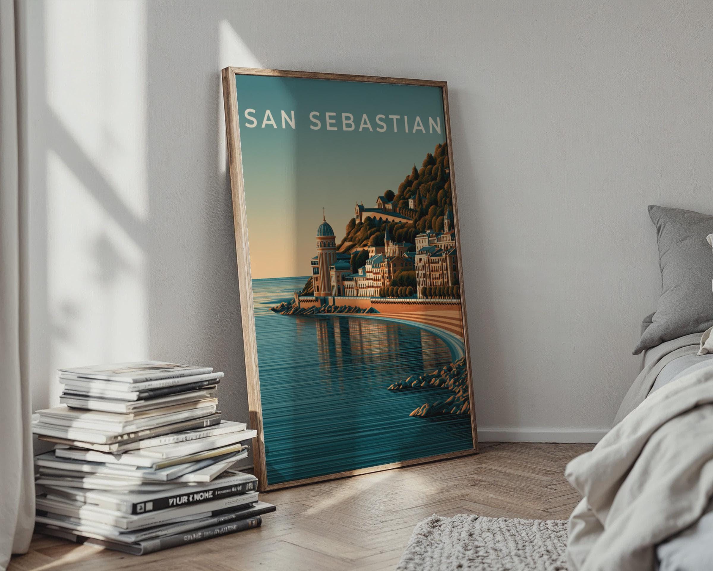 San Sebastian Coastal Landscape Print - Travel Wall Art