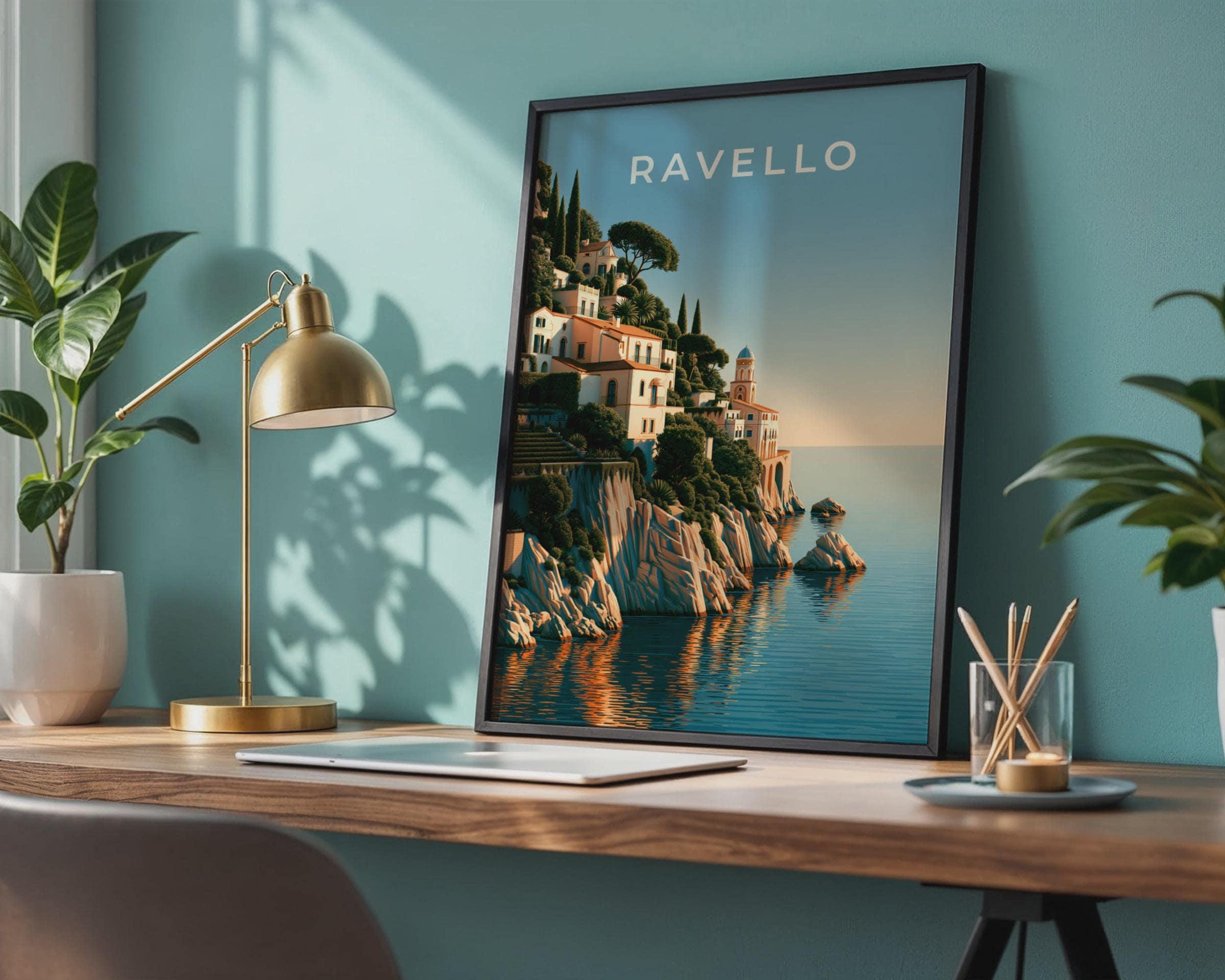Ravello Coastal Town Landscape Print - Travel Wall Art