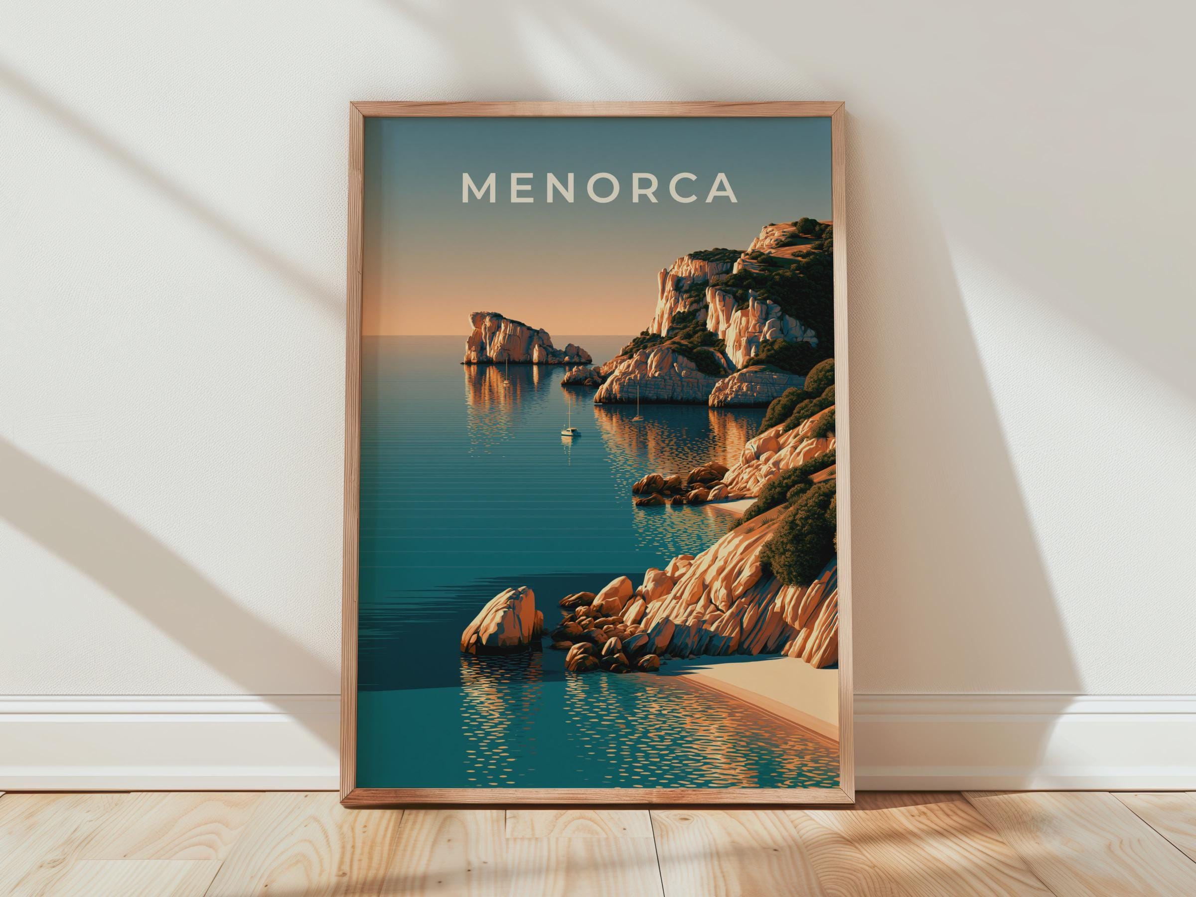 Menorca Coastal Scene Art Print - Travel Wall Art