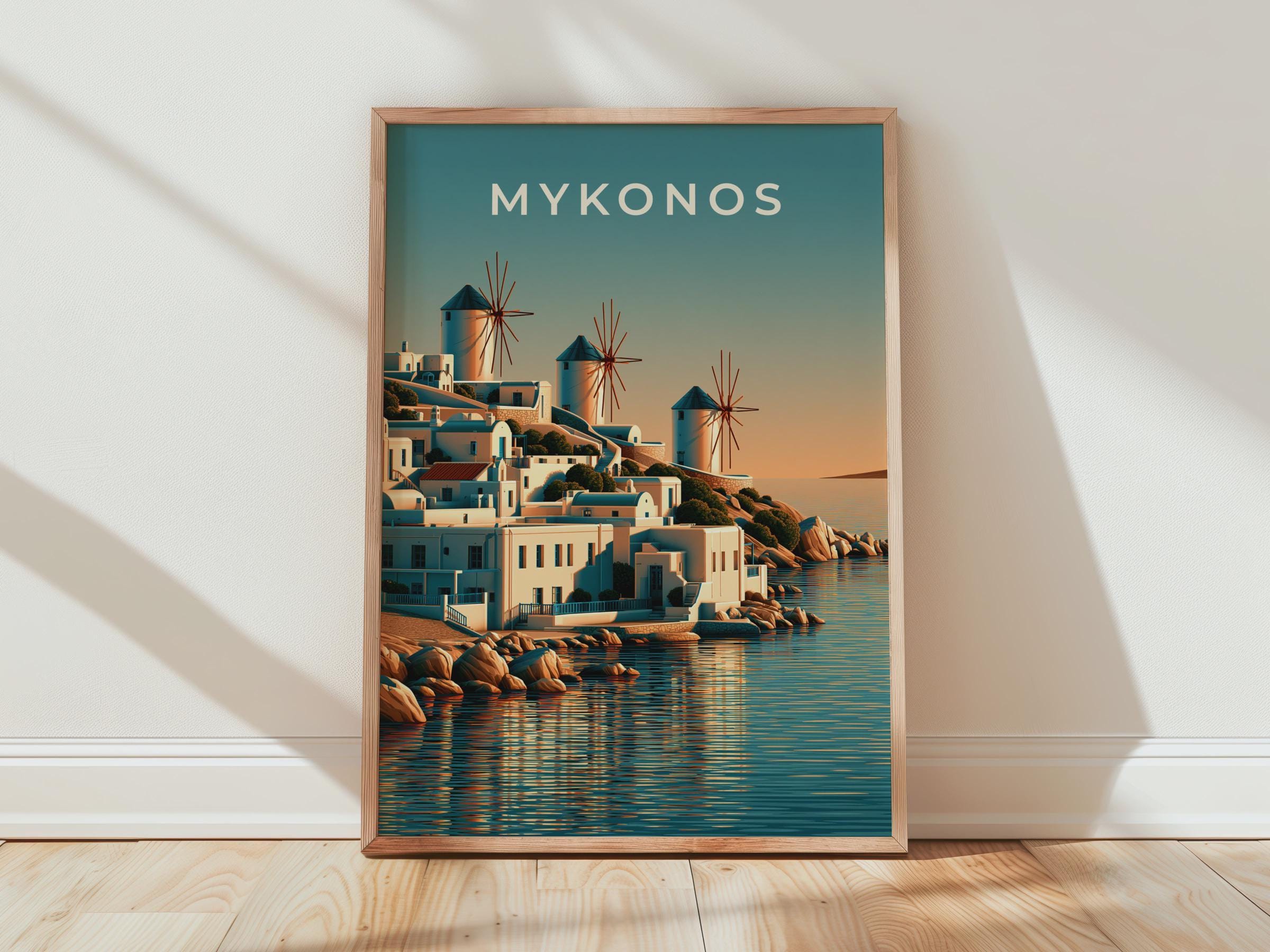 Mykonos Island Wall Art Print - Travel Wall Art
