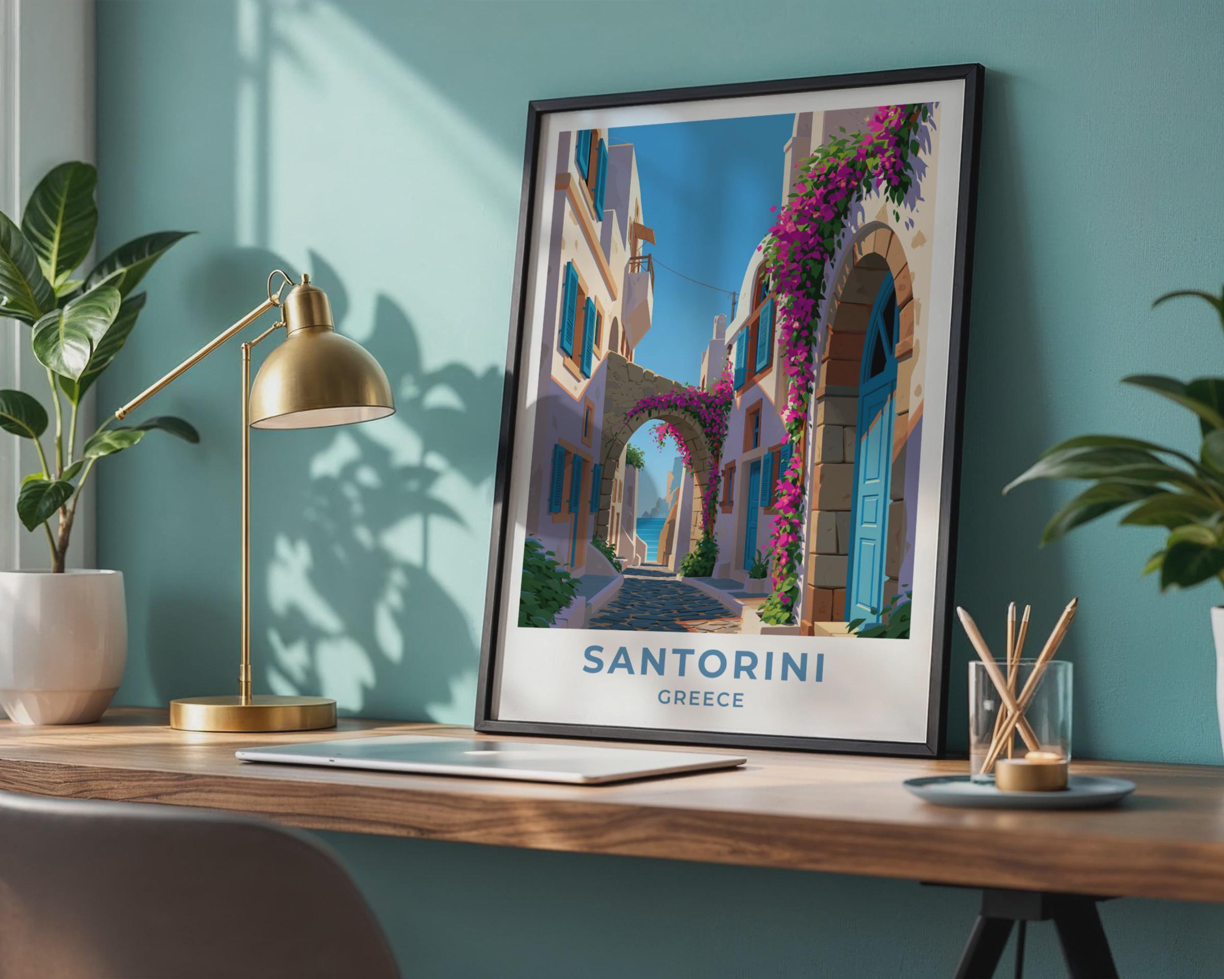 Santorini Poster