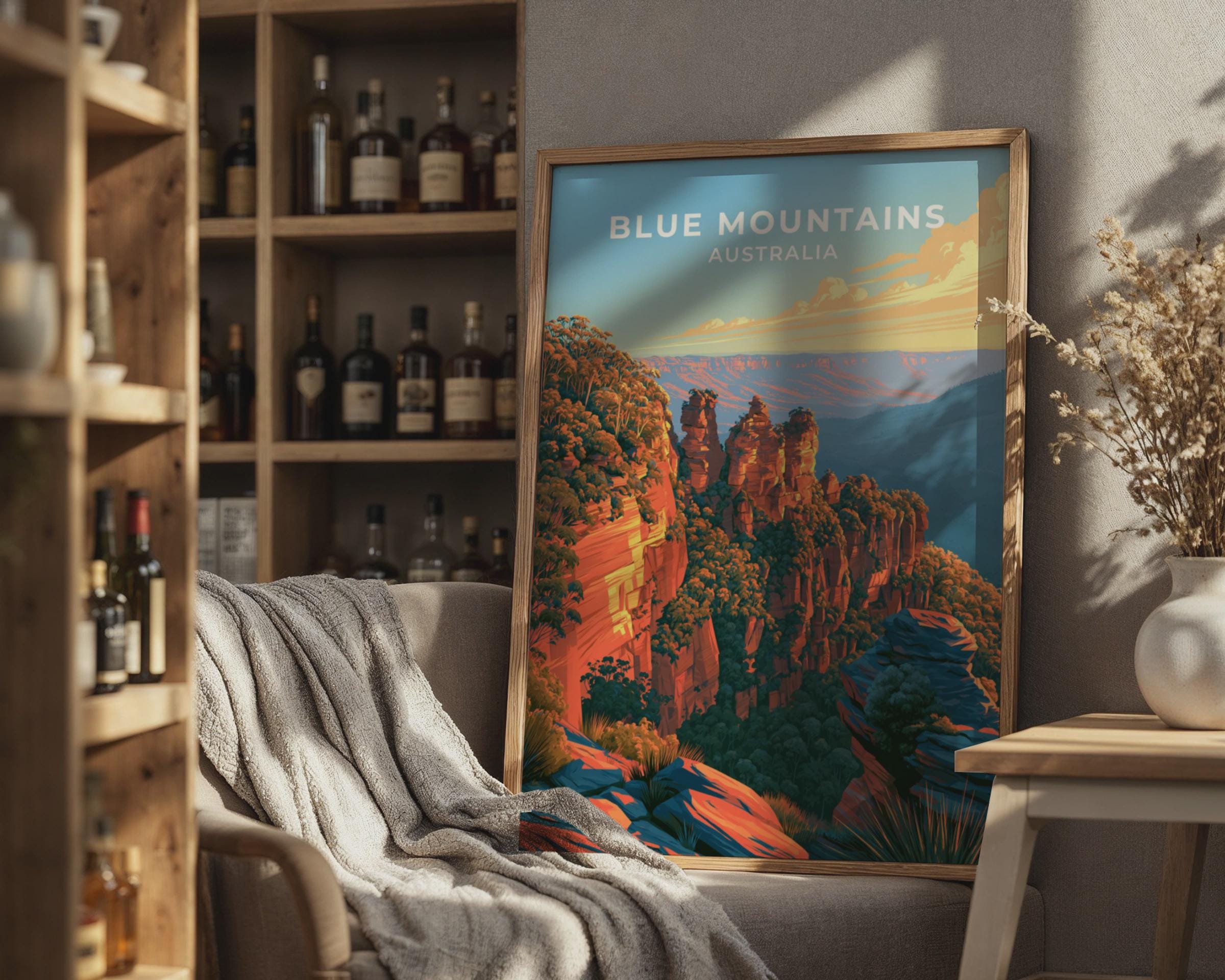 Blue Mountains Poster