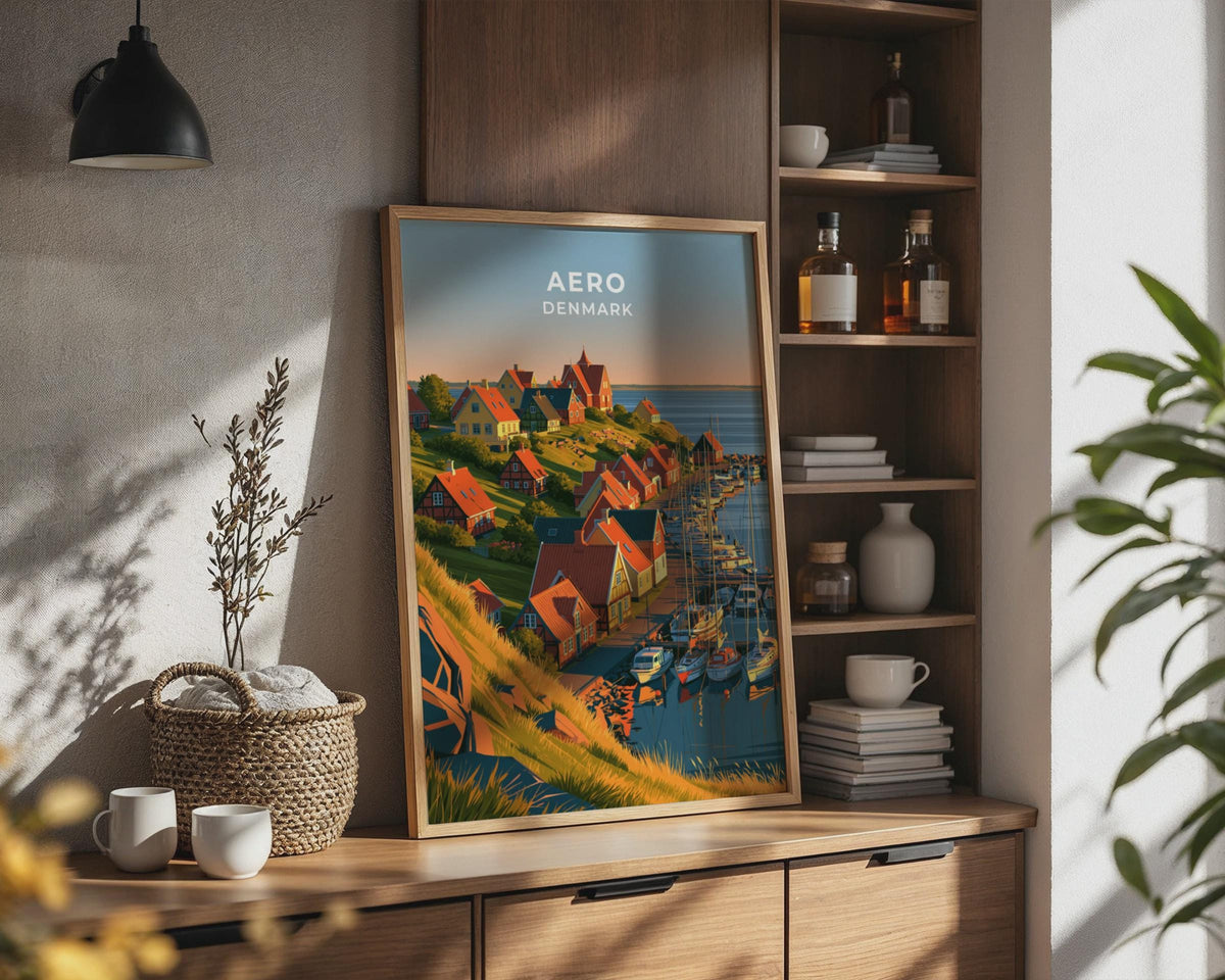 Aero Denmark Travel Poster