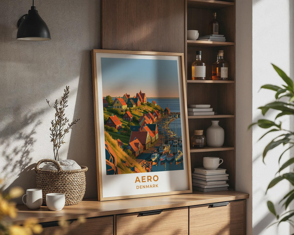 Aero Denmark Travel Poster