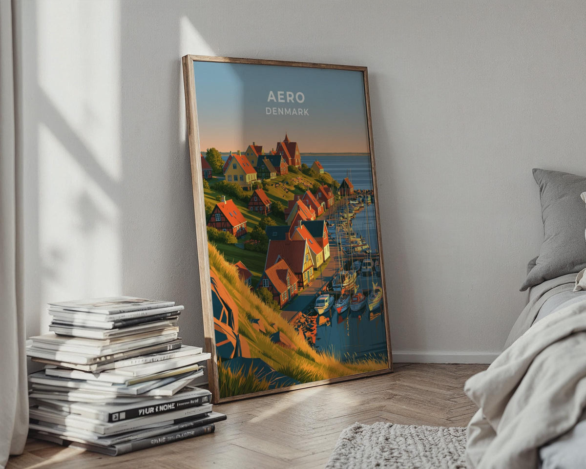 Aero Denmark Travel Poster