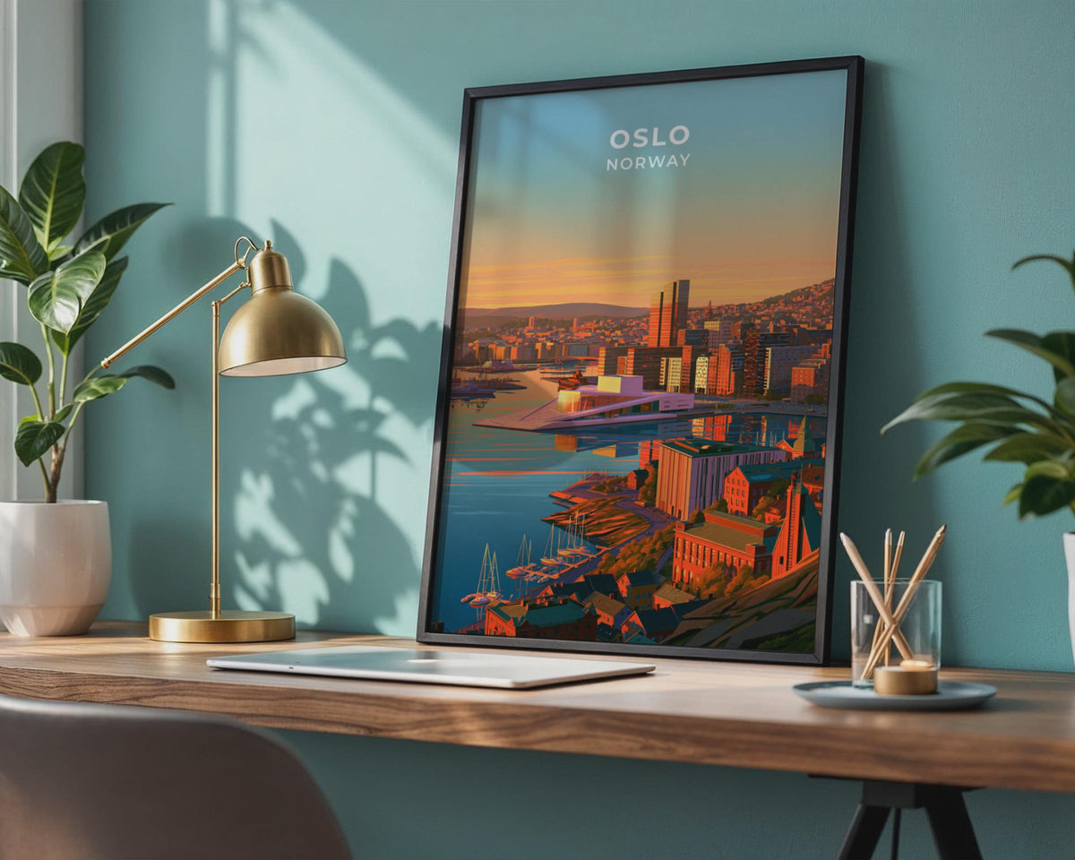 Oslo Norway Travel Poster